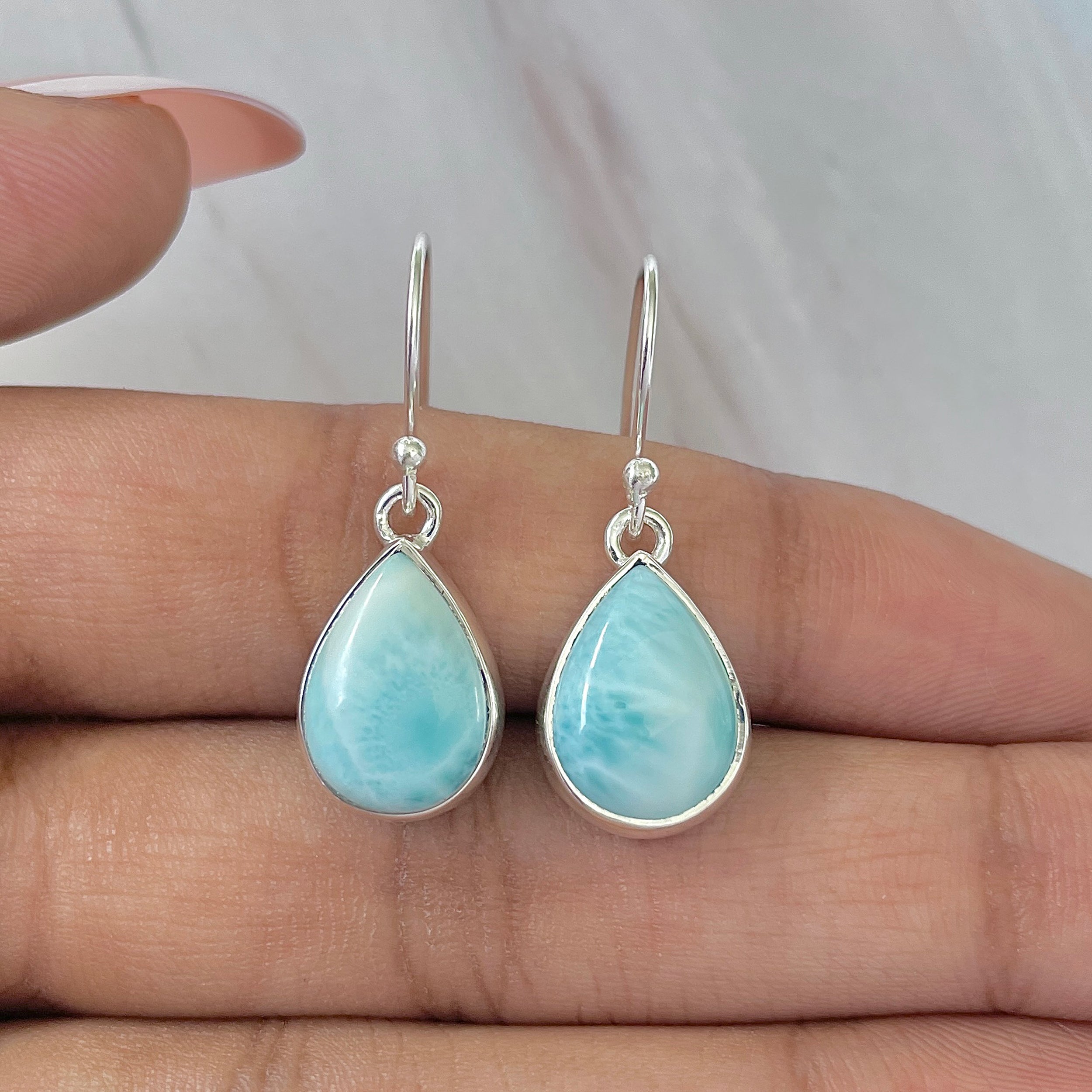 Larimar Earring-(LAR-E-505.)