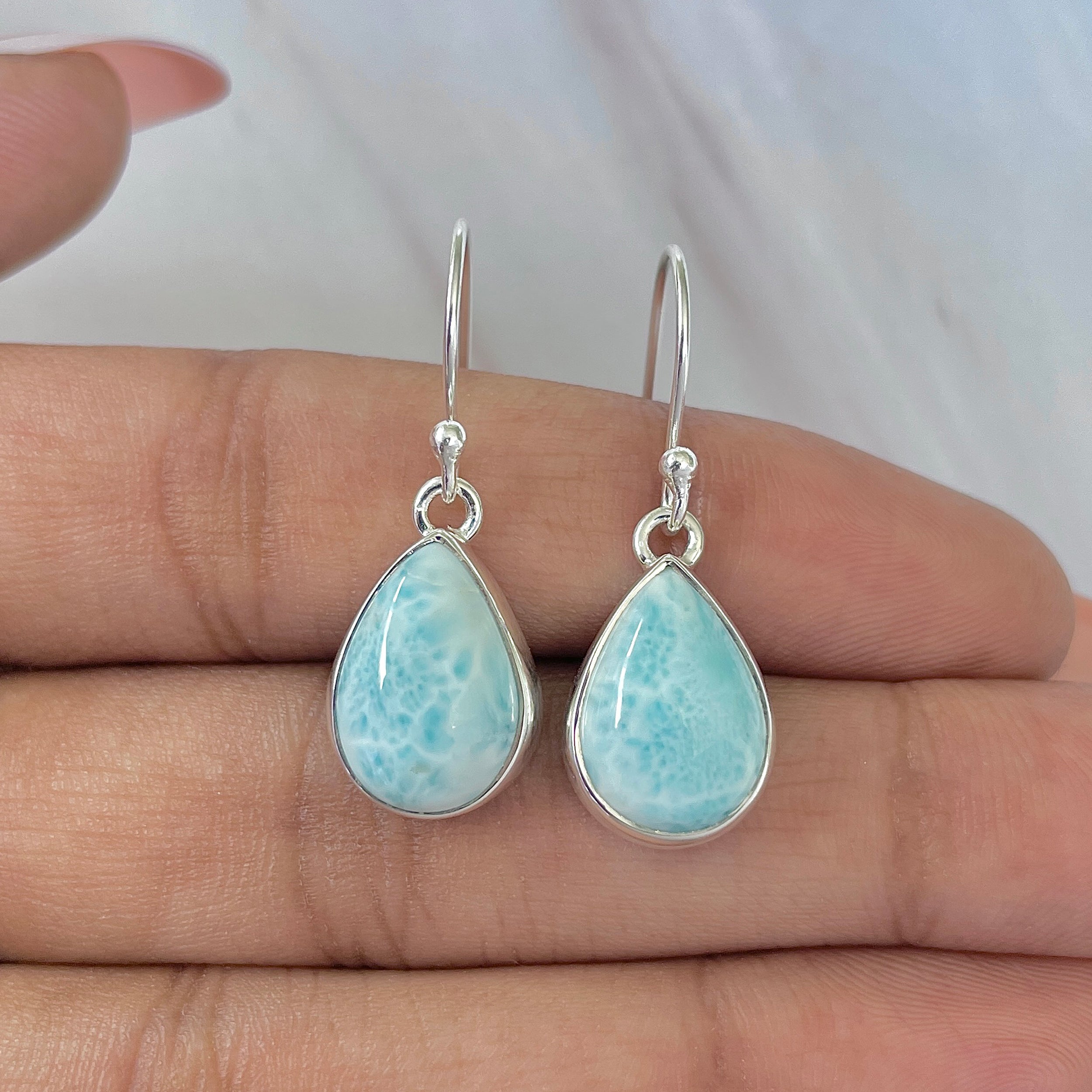Larimar Earring-(LAR-E-511.)