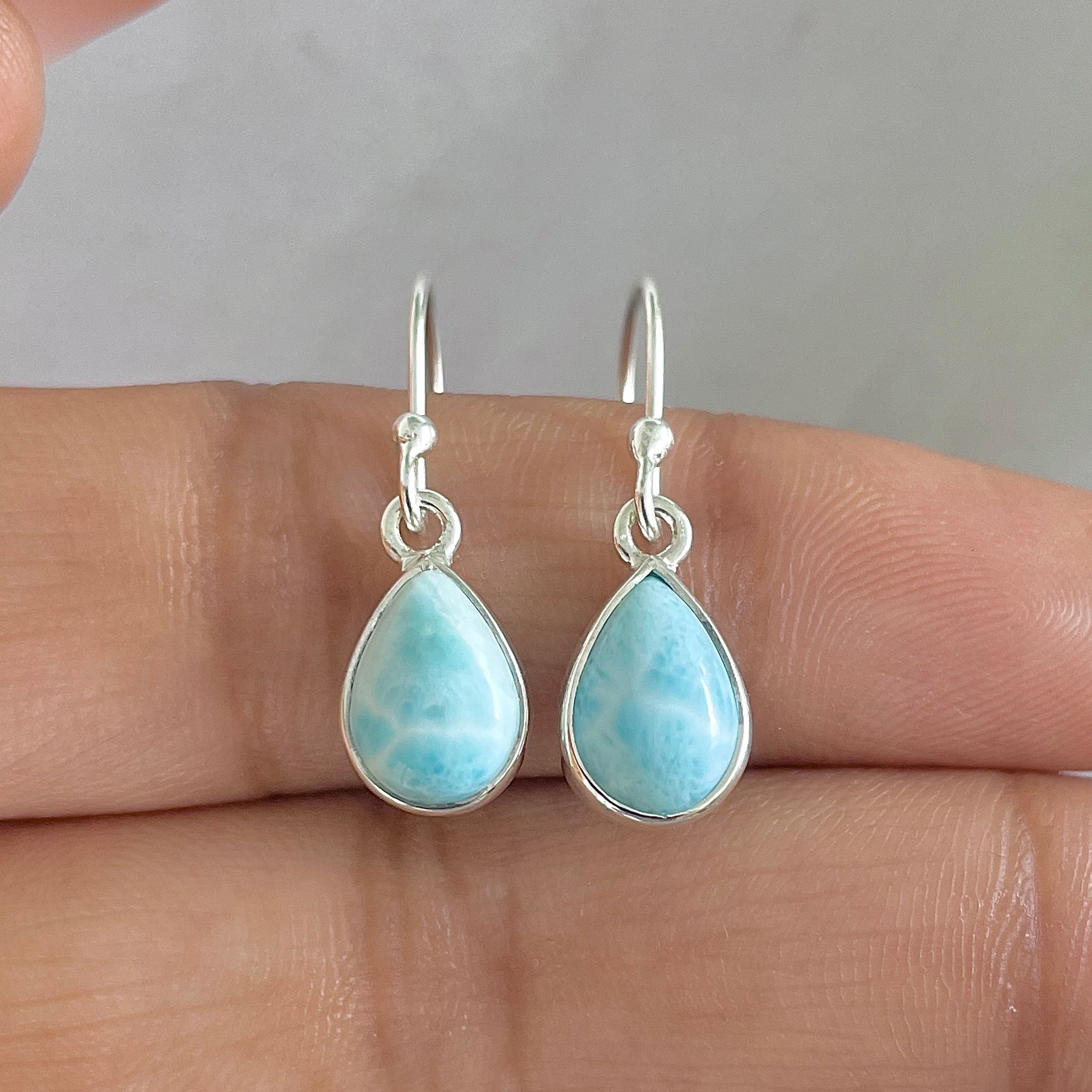 Larimar Earring-(LAR-E-512.)