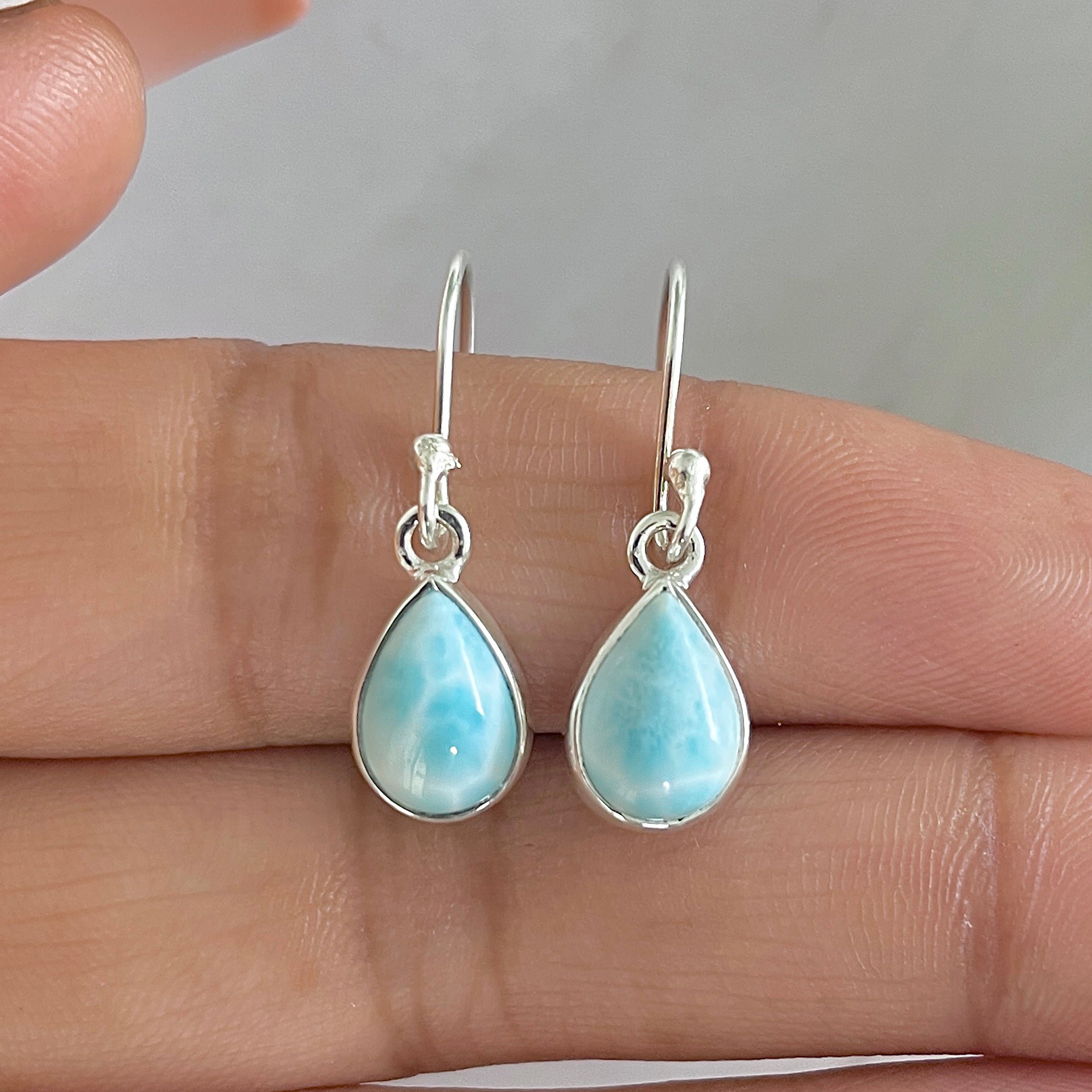 Larimar Earring-(LAR-E-514.)