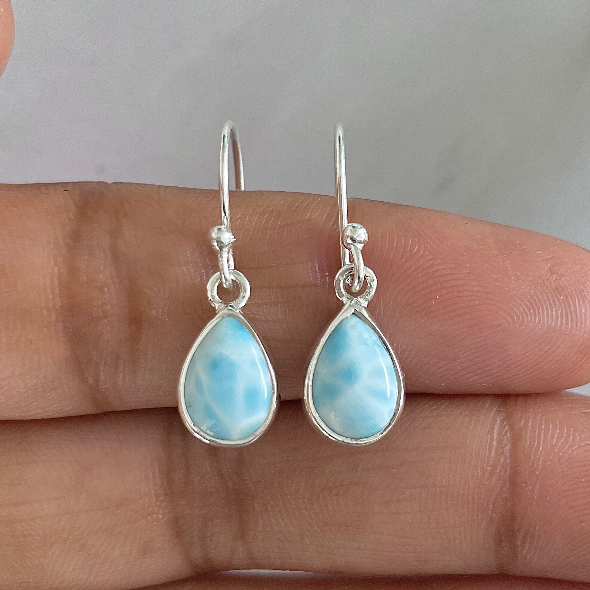 Larimar Earring-(LAR-E-522.)
