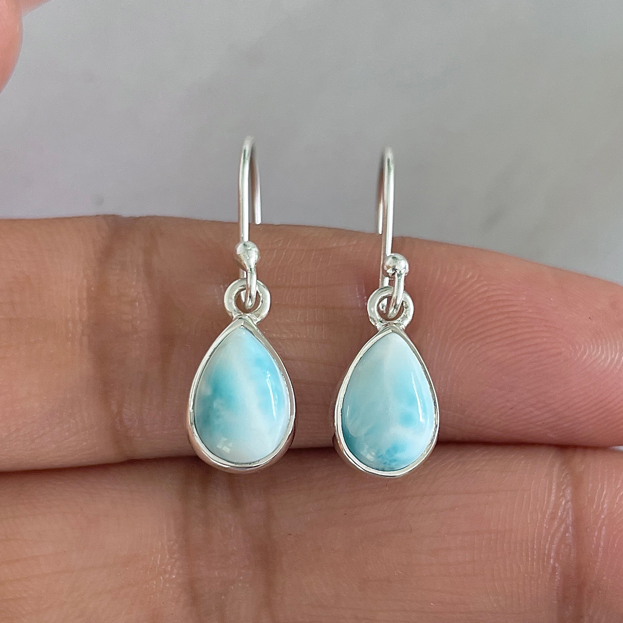 Larimar Earring-(LAR-E-526.)