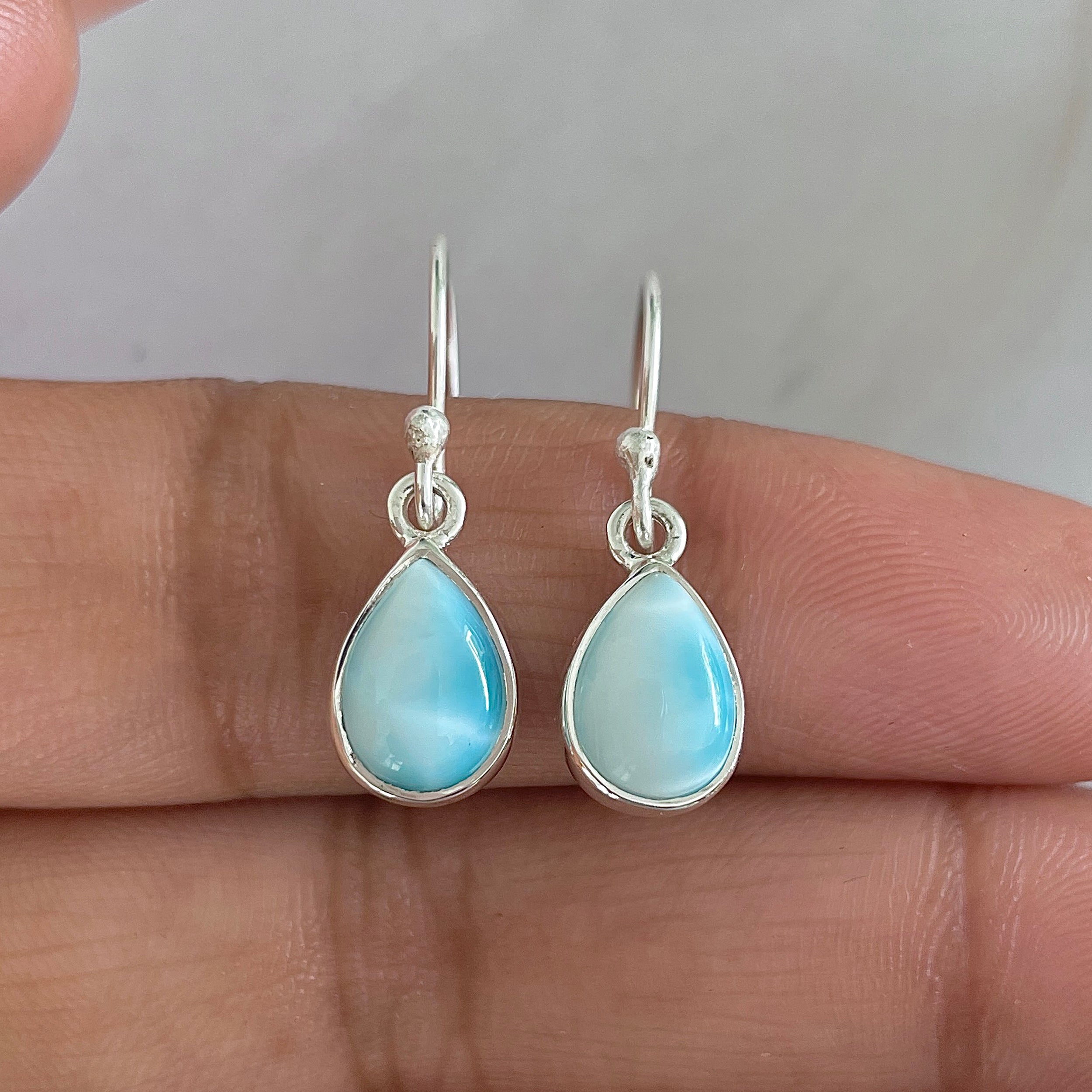 Larimar Earring-(LAR-E-529.)