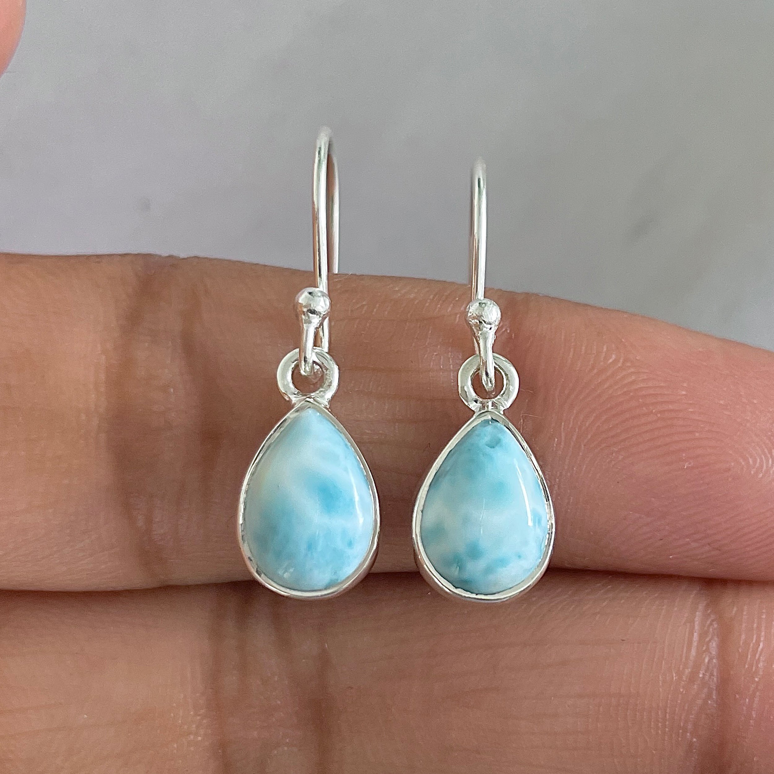 Larimar Earring-(LAR-E-530.)