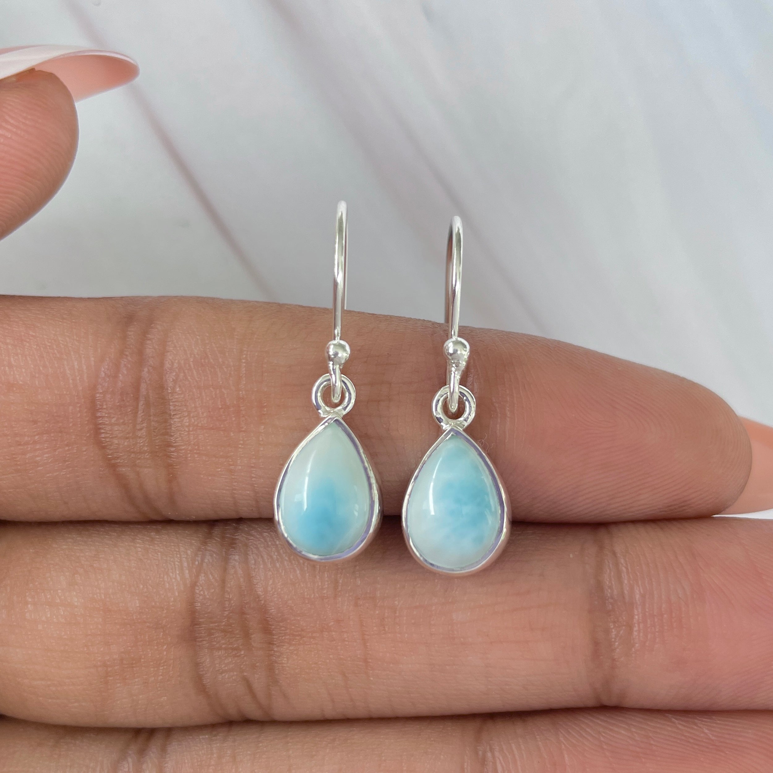 Larimar Earring-(LAR-E-533.)