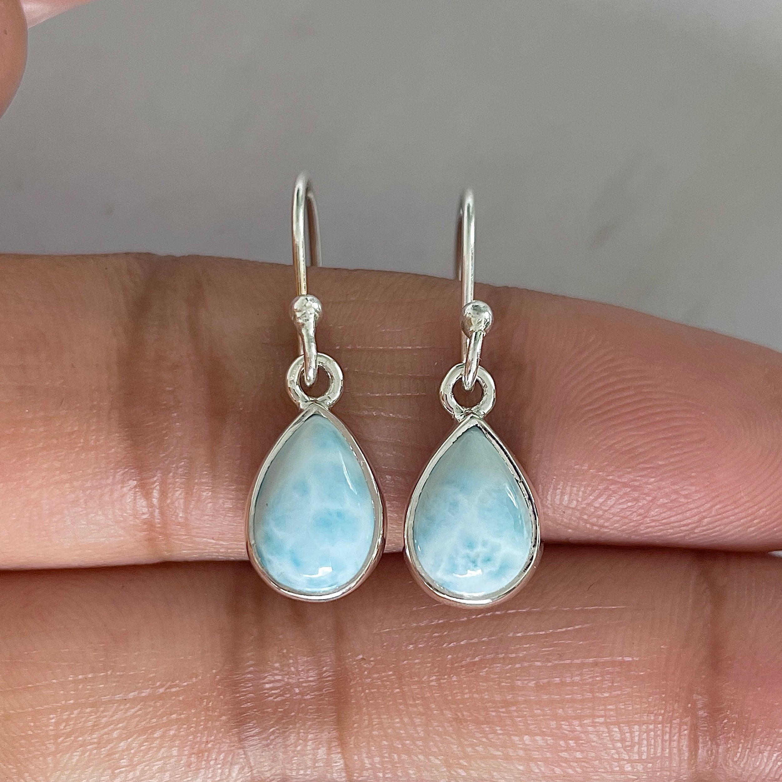 Larimar Earring-(LAR-E-542.)