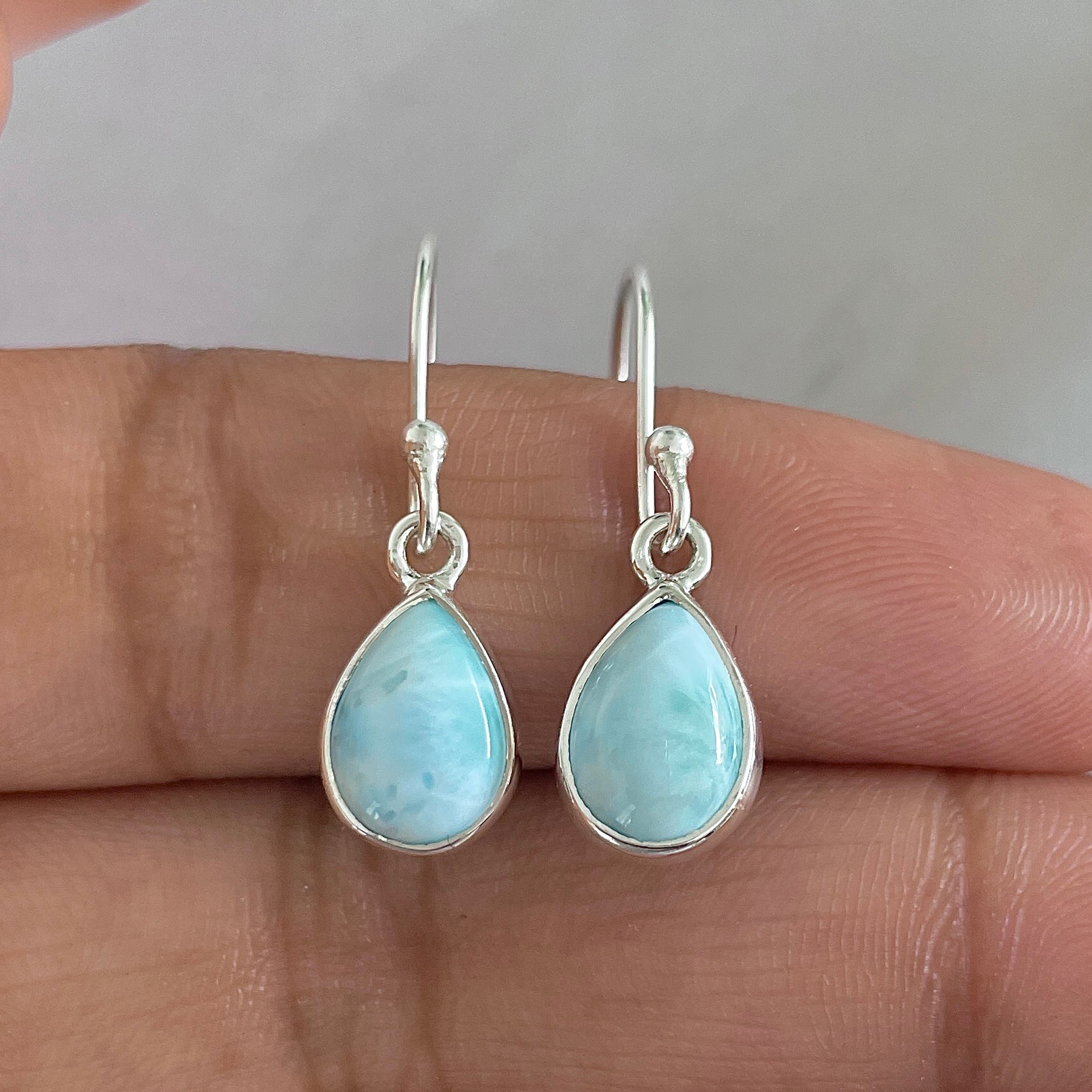 Larimar Earring-(LAR-E-544.)