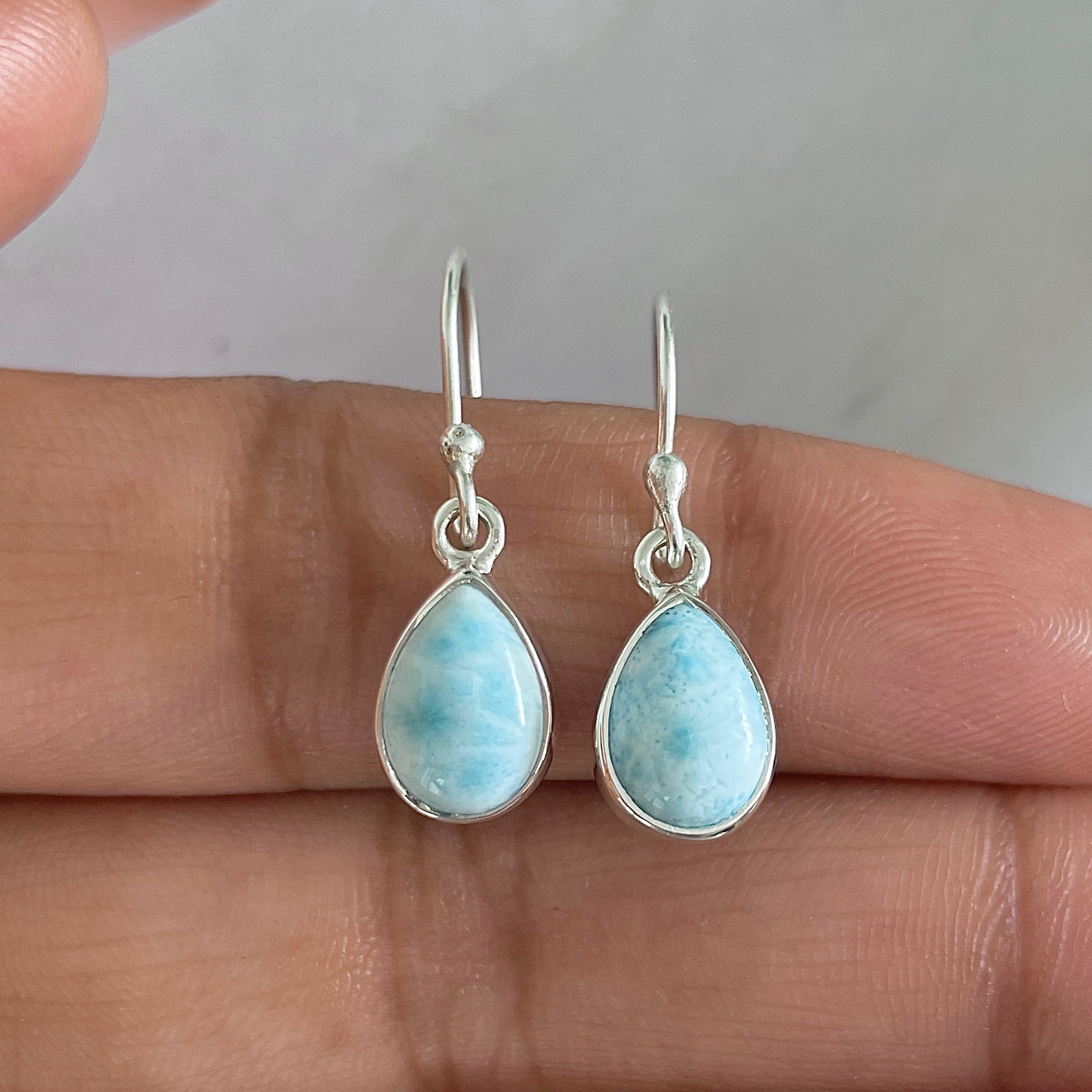 Larimar Earring-(LAR-E-547.)