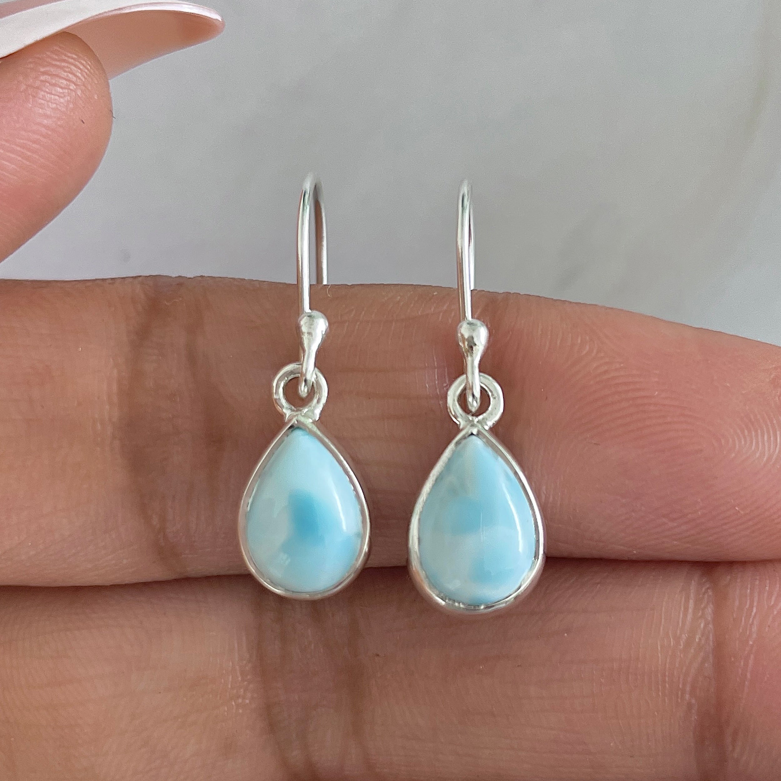 Larimar Earring-(LAR-E-549.)