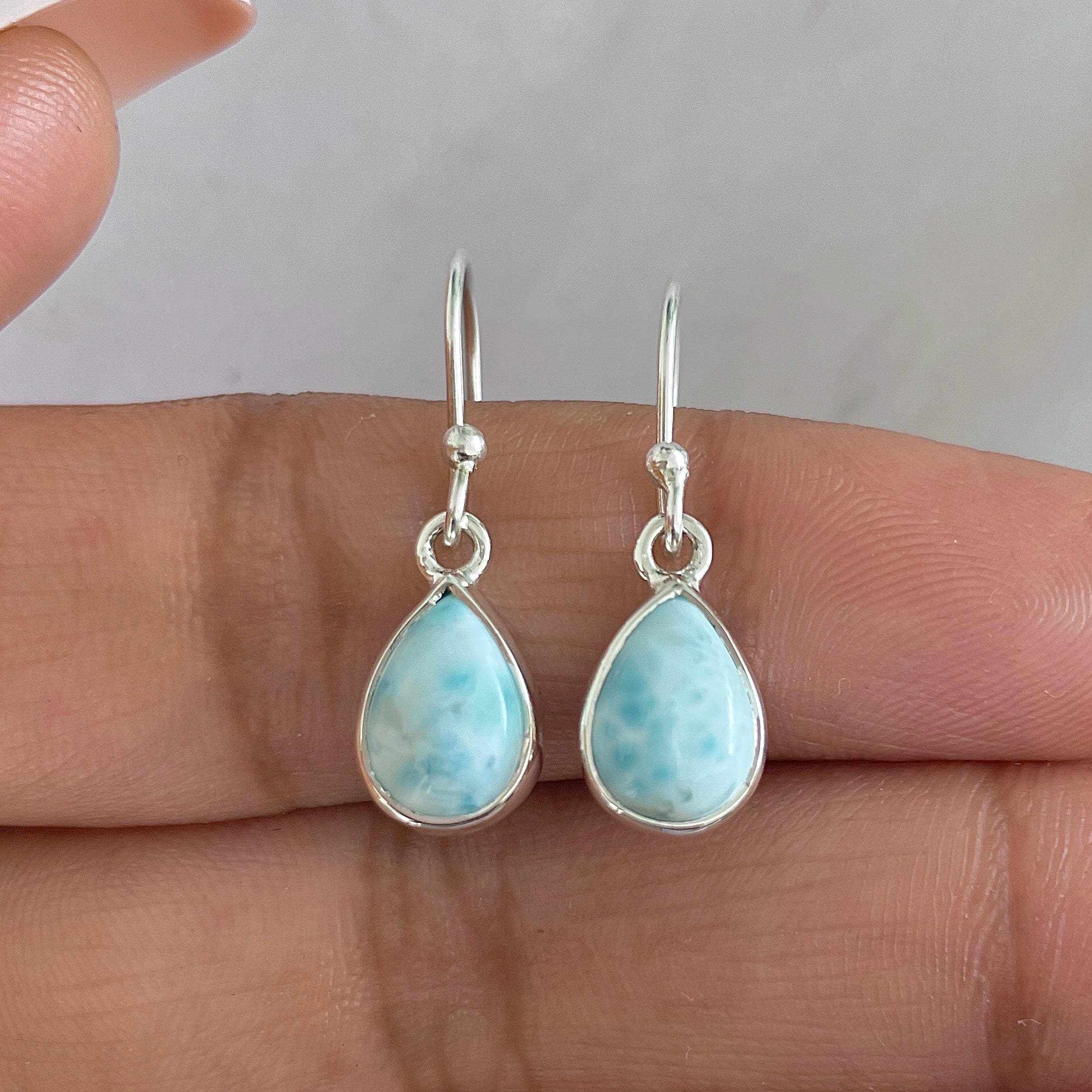Larimar Earring-(LAR-E-550.)