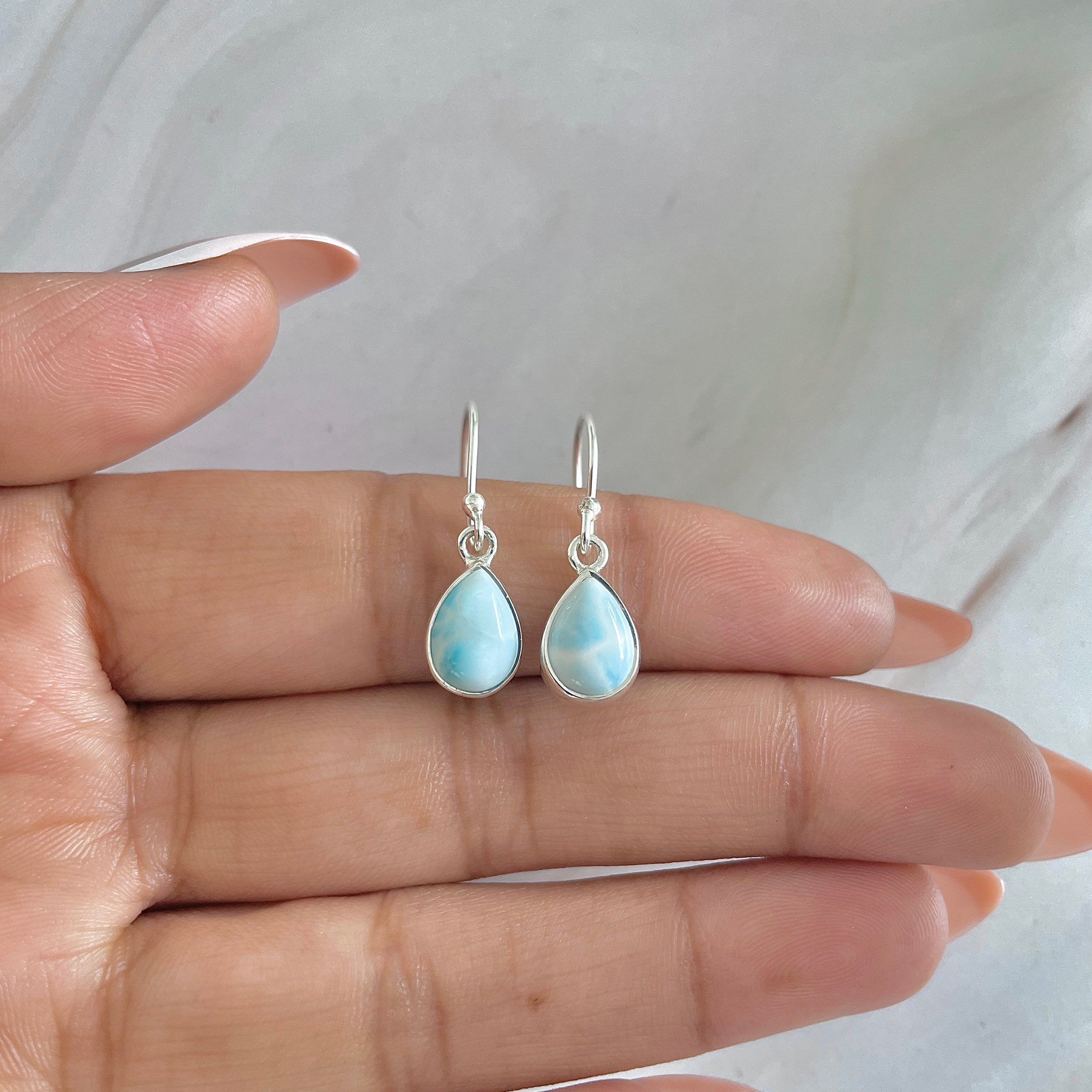 Larimar Earring-(LAR-E-555.)