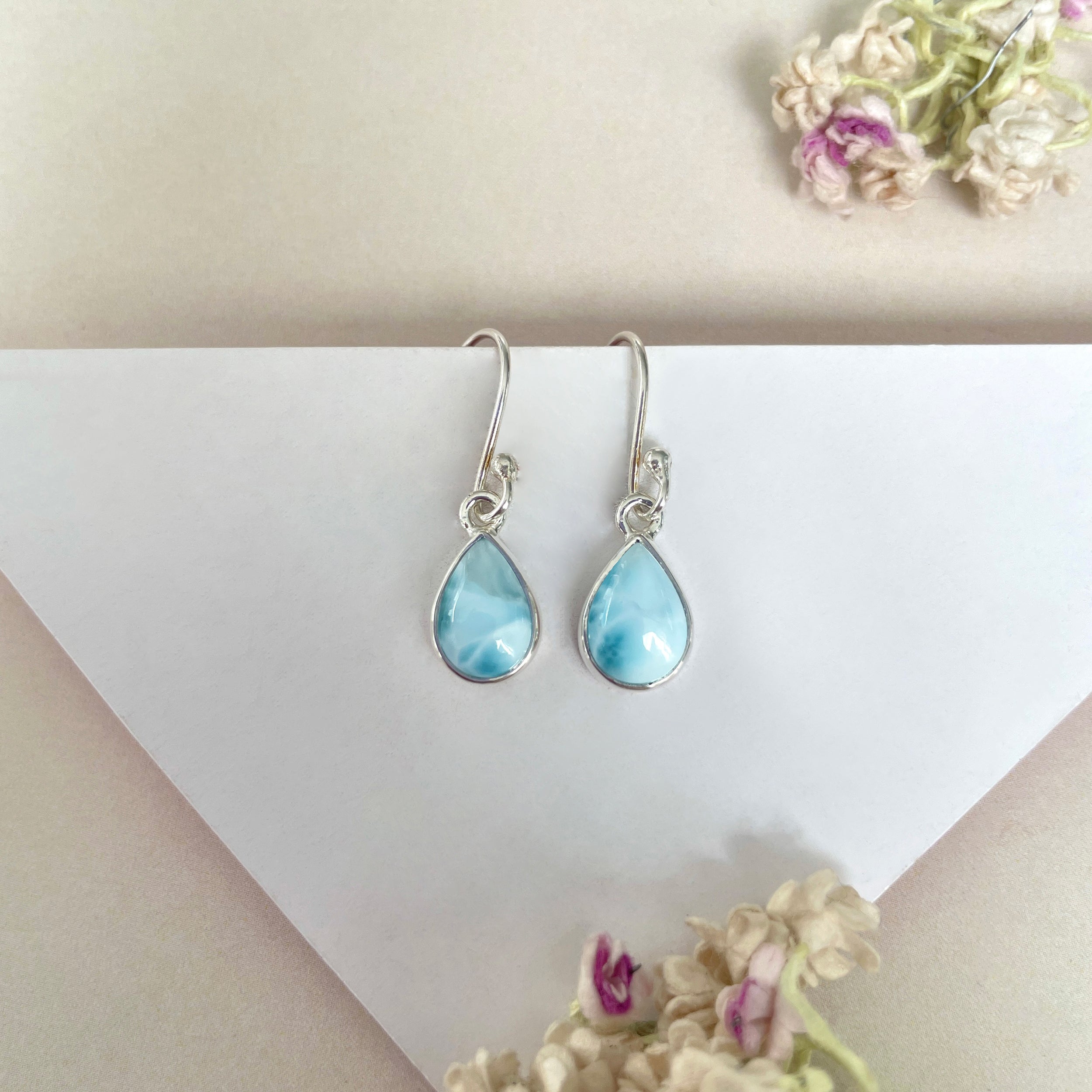 Larimar Earring-(LAR-E-555.)