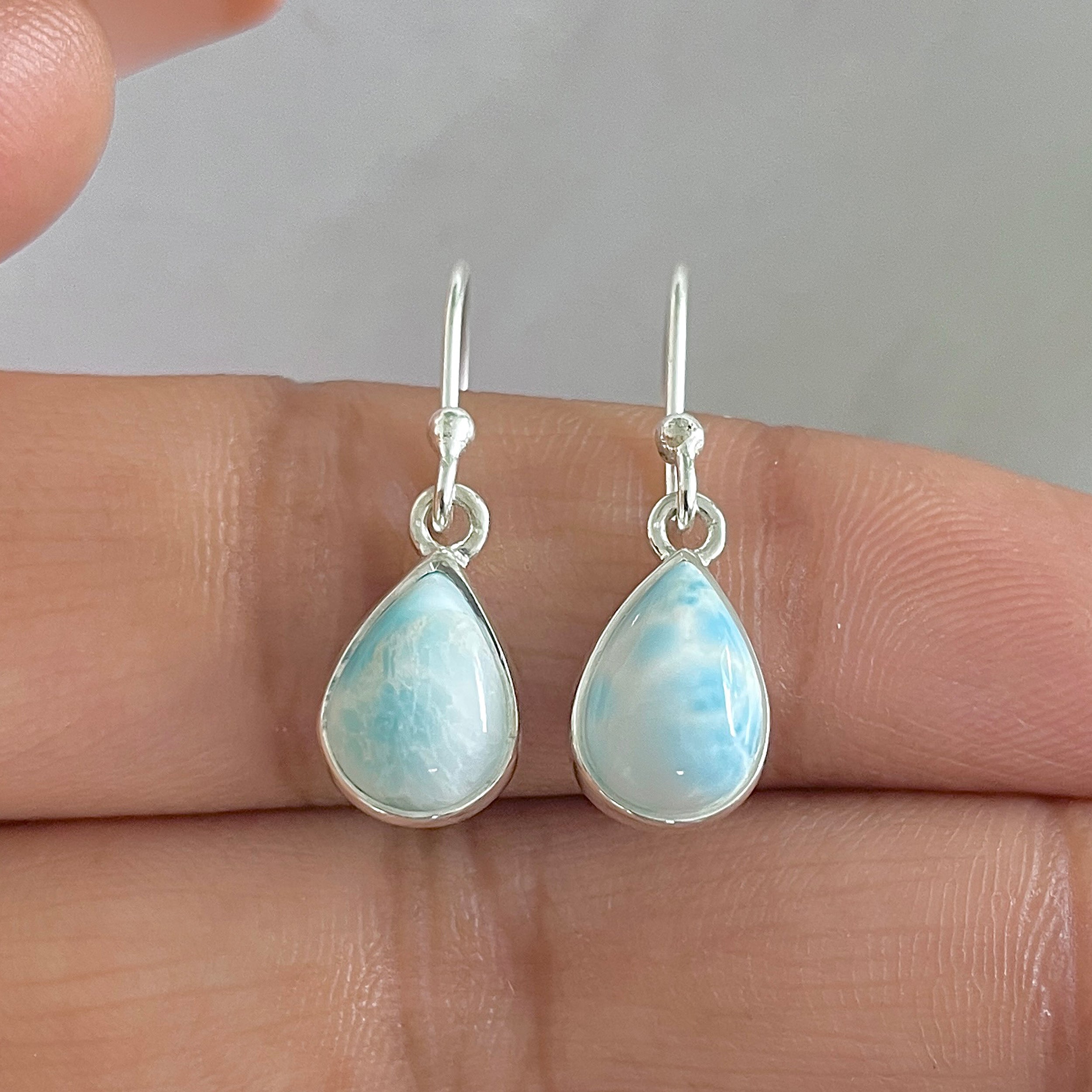 Larimar Earring-(LAR-E-559.)