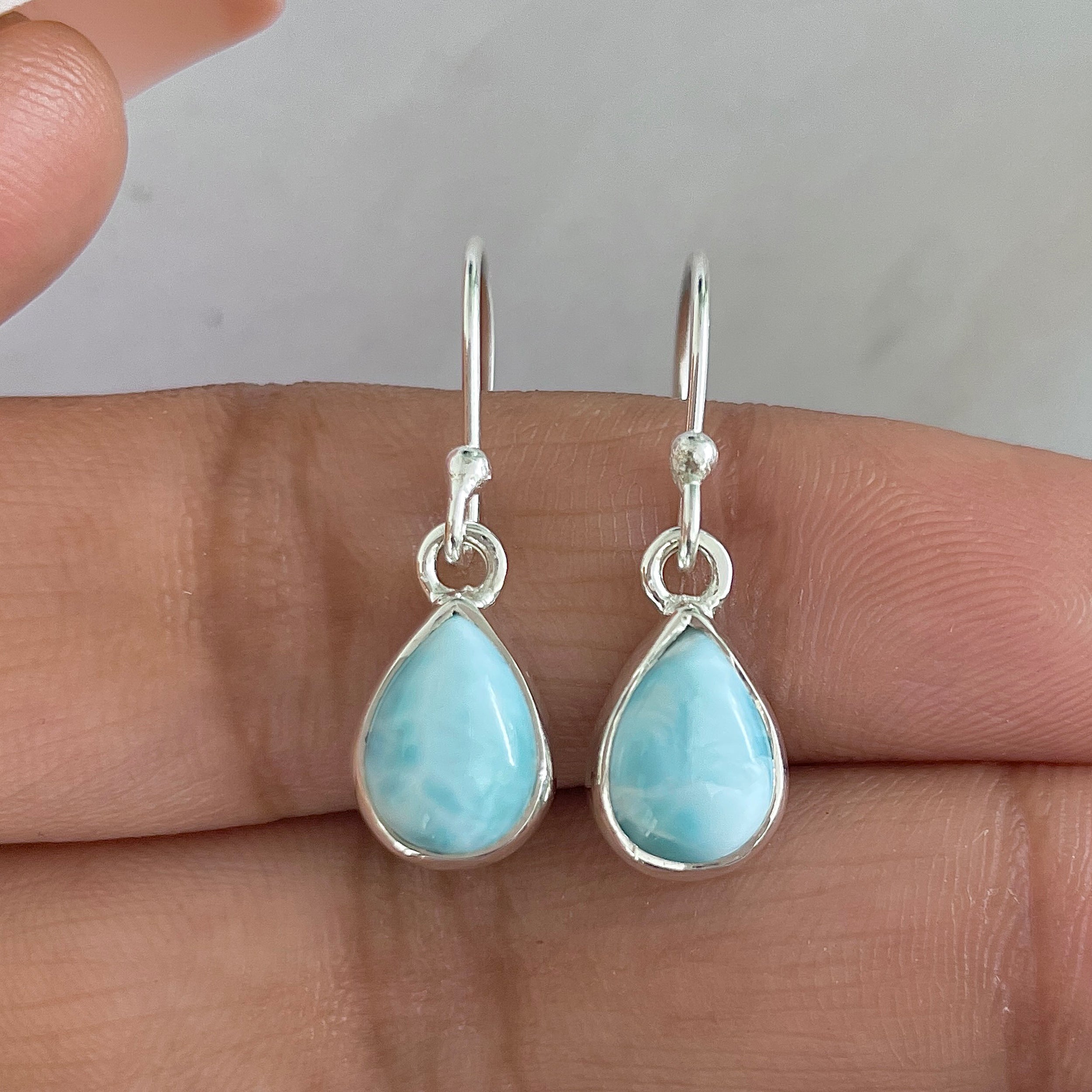 Larimar Earring-(LAR-E-565.)
