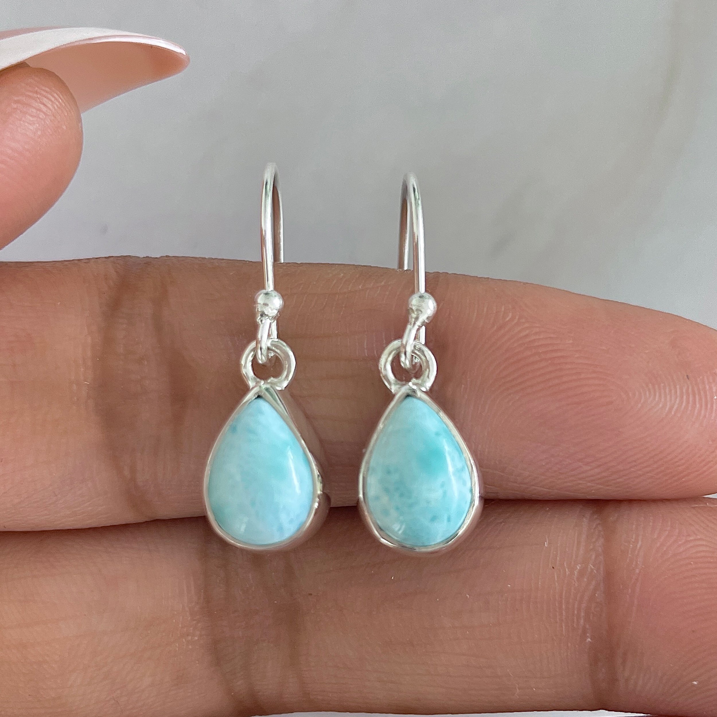 Larimar Earring-(LAR-E-566.)