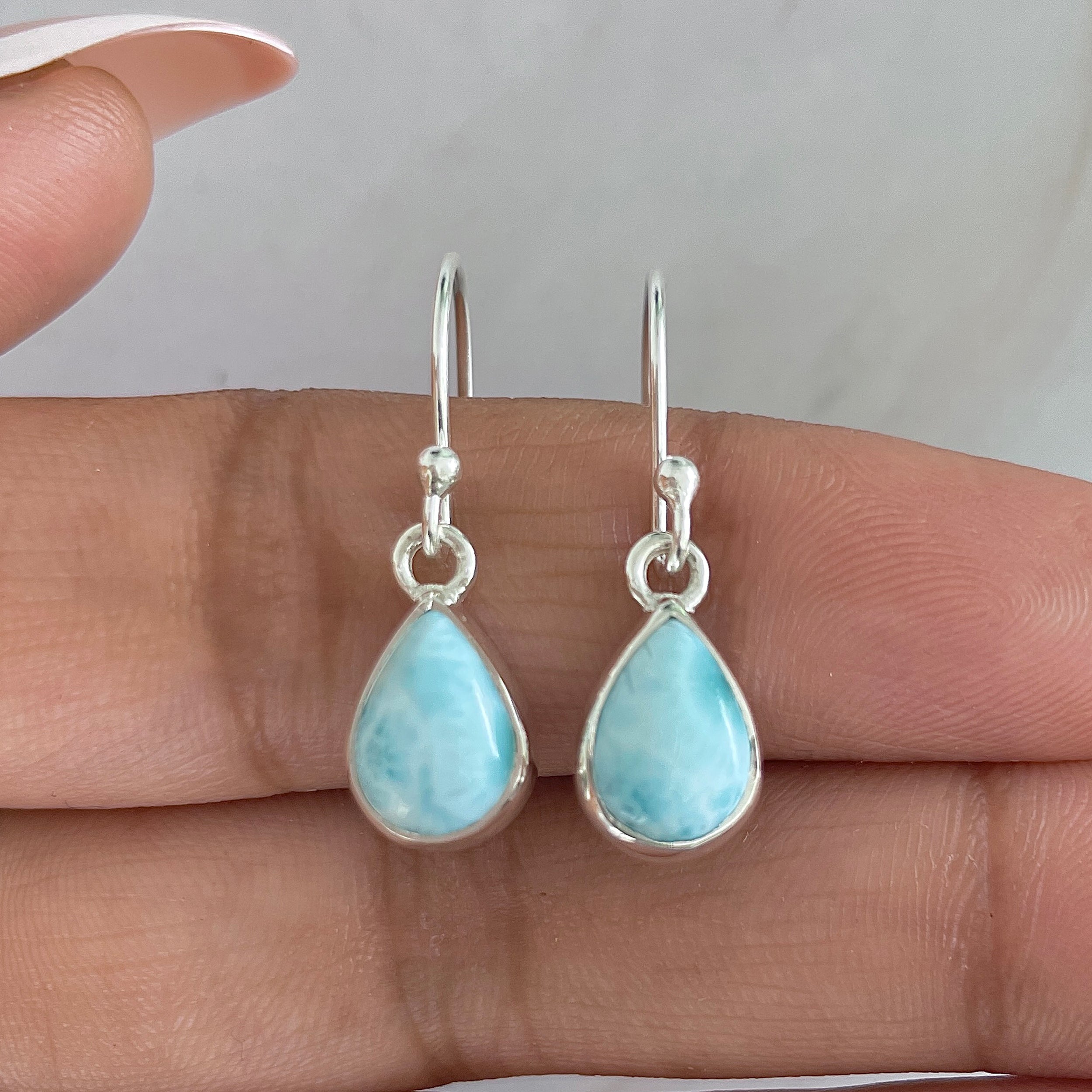 Larimar Earring-(LAR-E-567.)