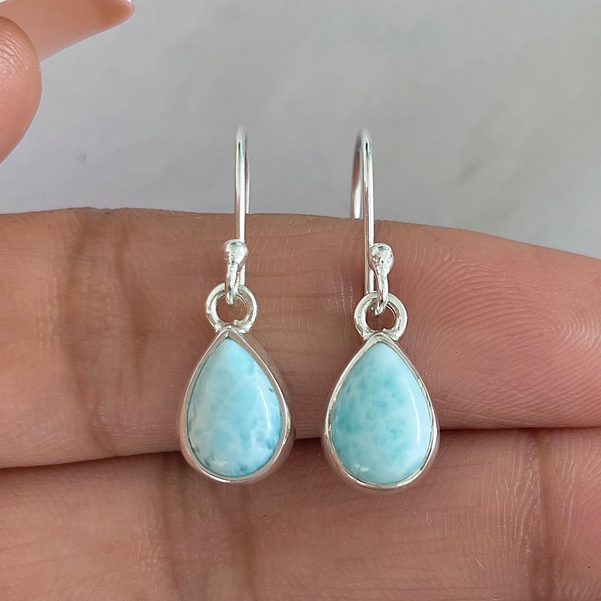 Larimar Earring-(LAR-E-568.)