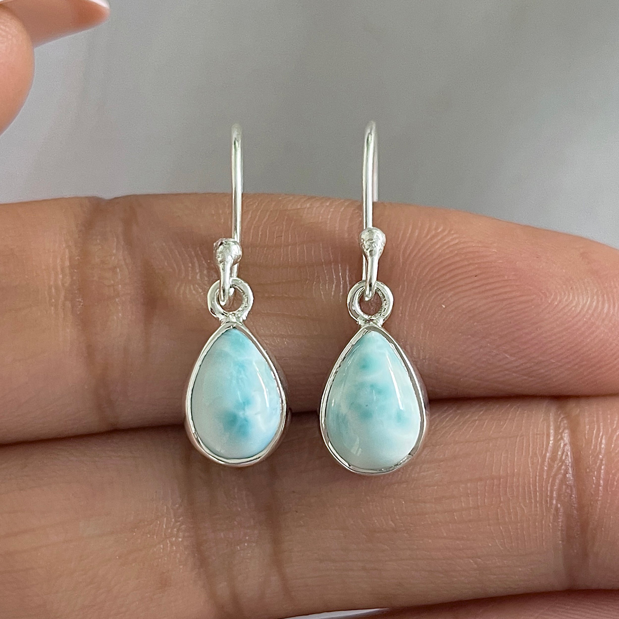 Larimar Earring-(LAR-E-573.)