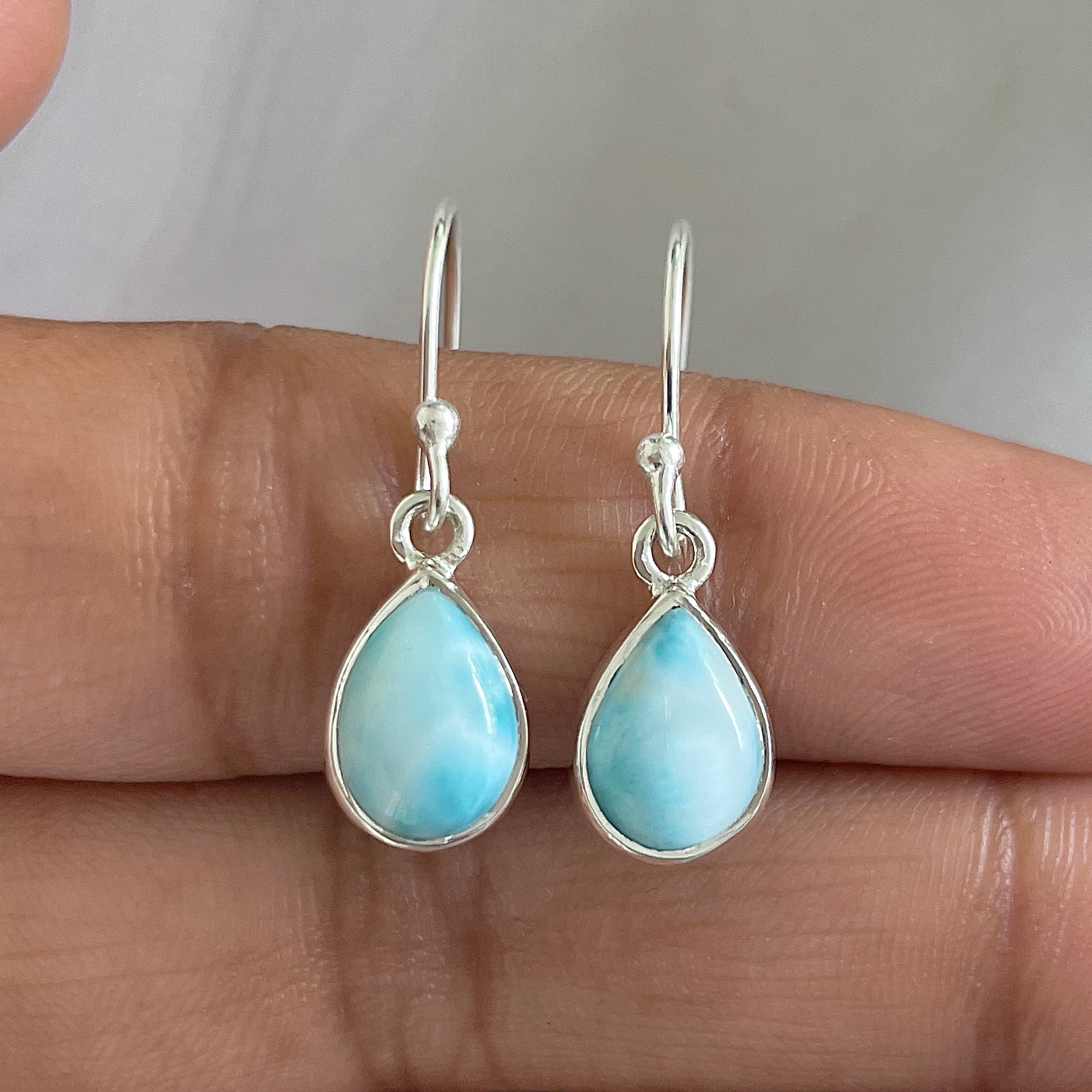 Larimar Earring-(LAR-E-574.)