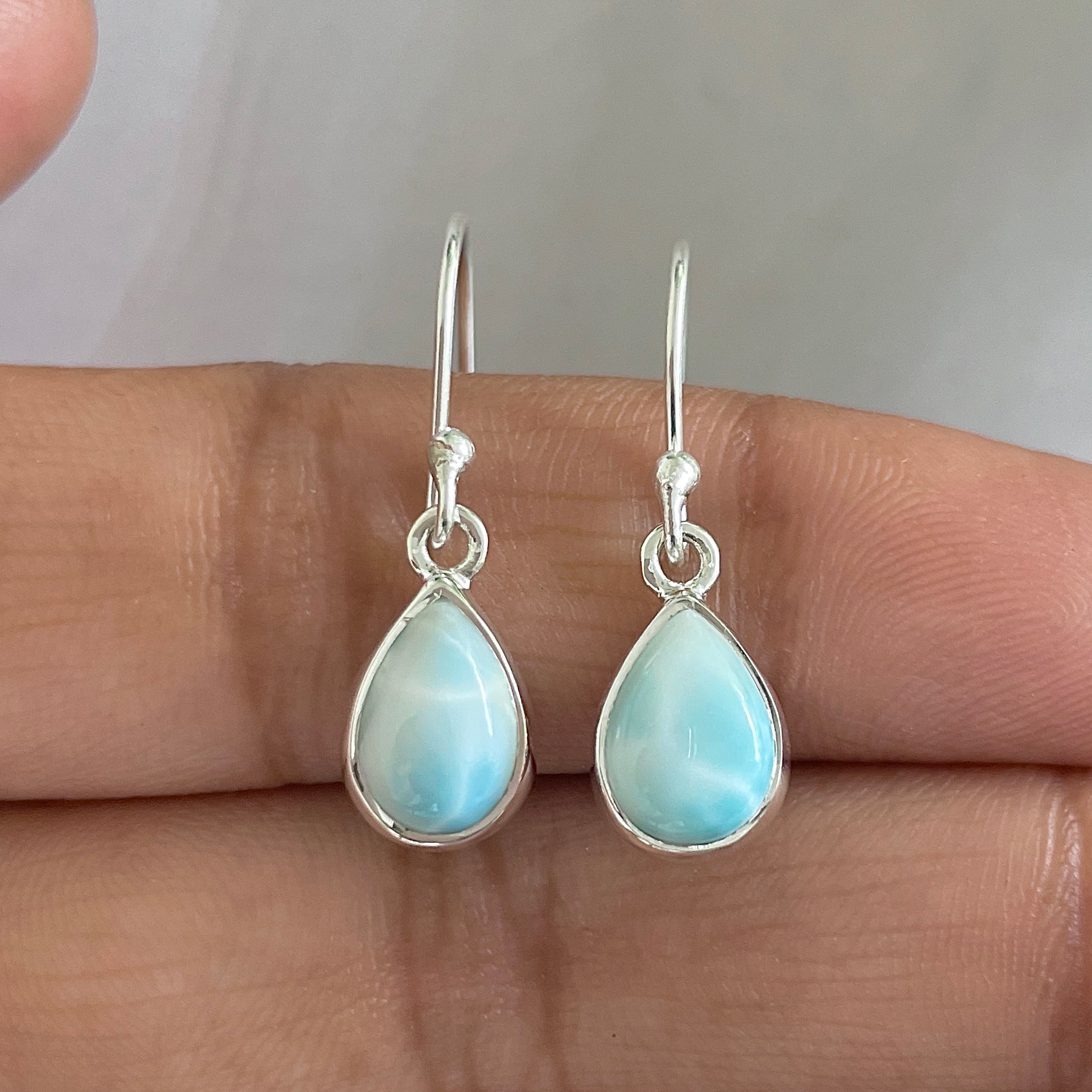 Larimar Earring-(LAR-E-577.)