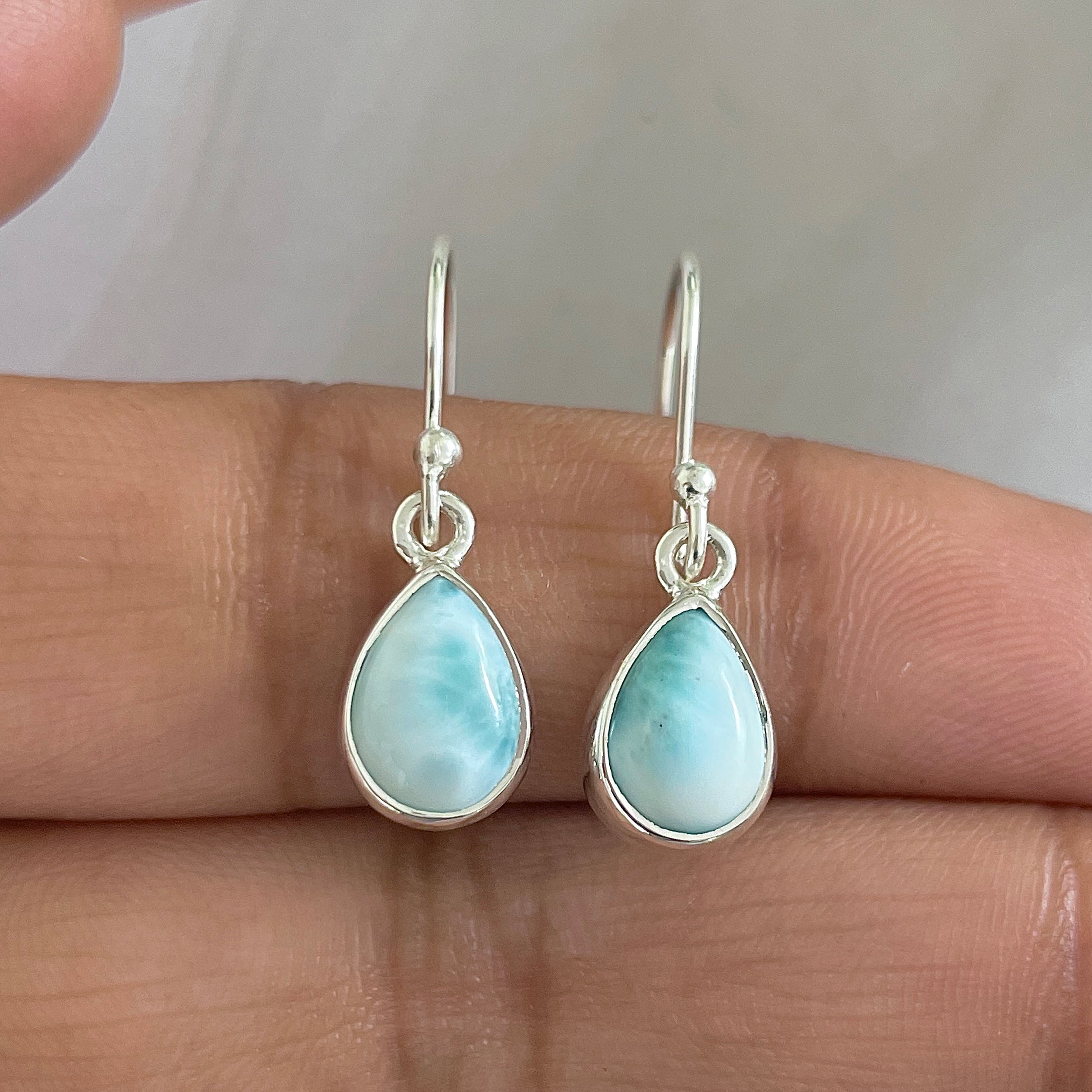 Larimar Earring-(LAR-E-579.)