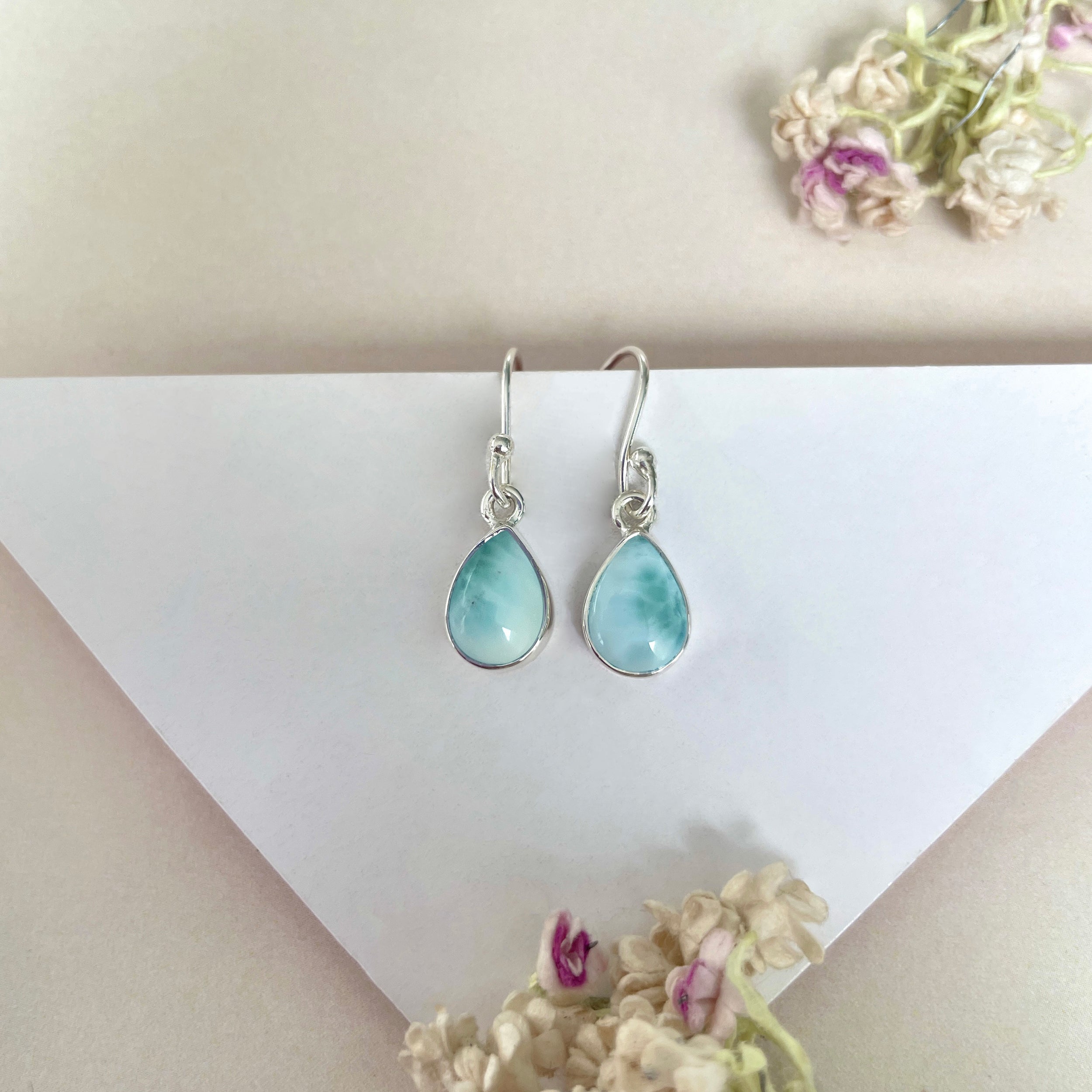 Larimar Earring-(LAR-E-579.)