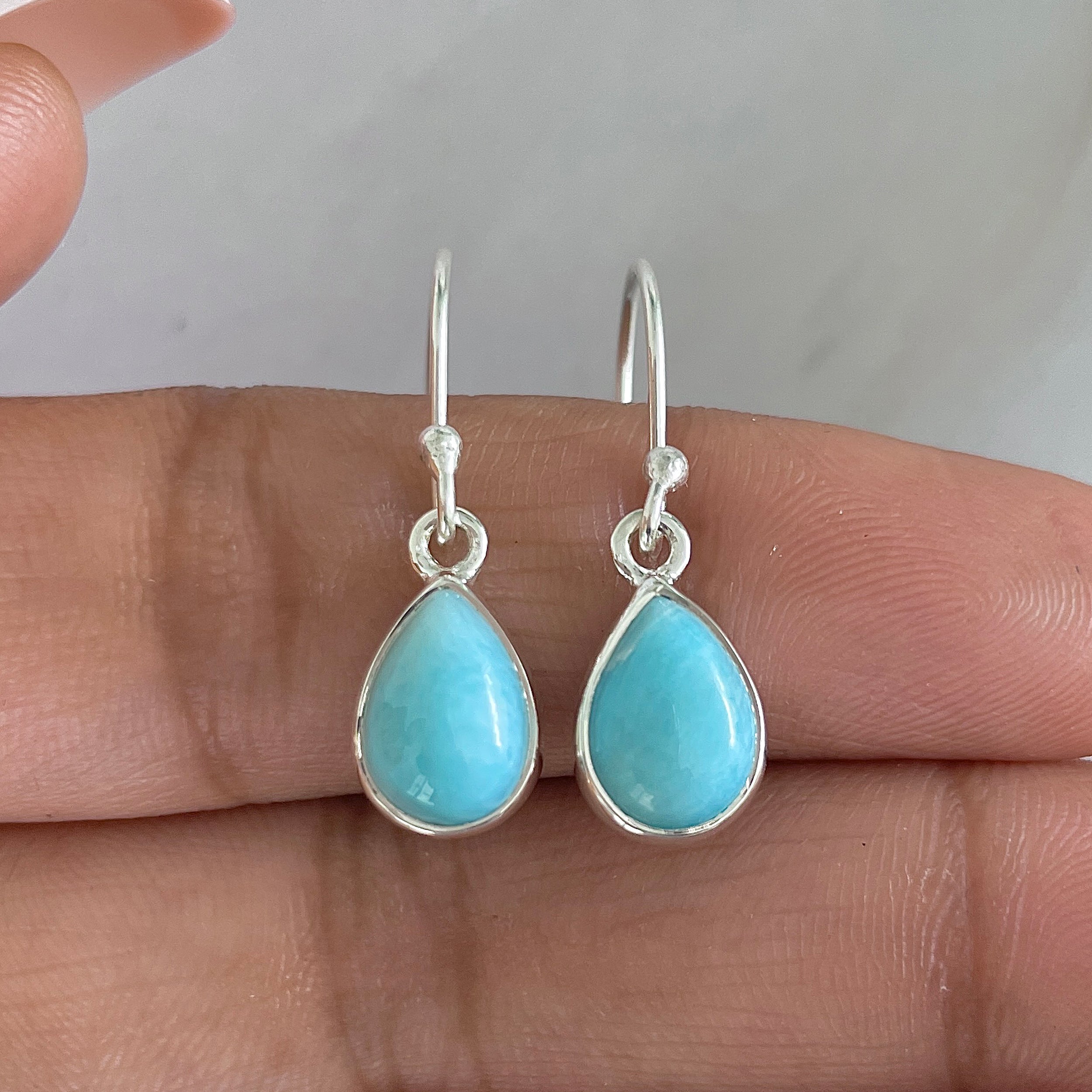 Larimar Earring-(LAR-E-590.)