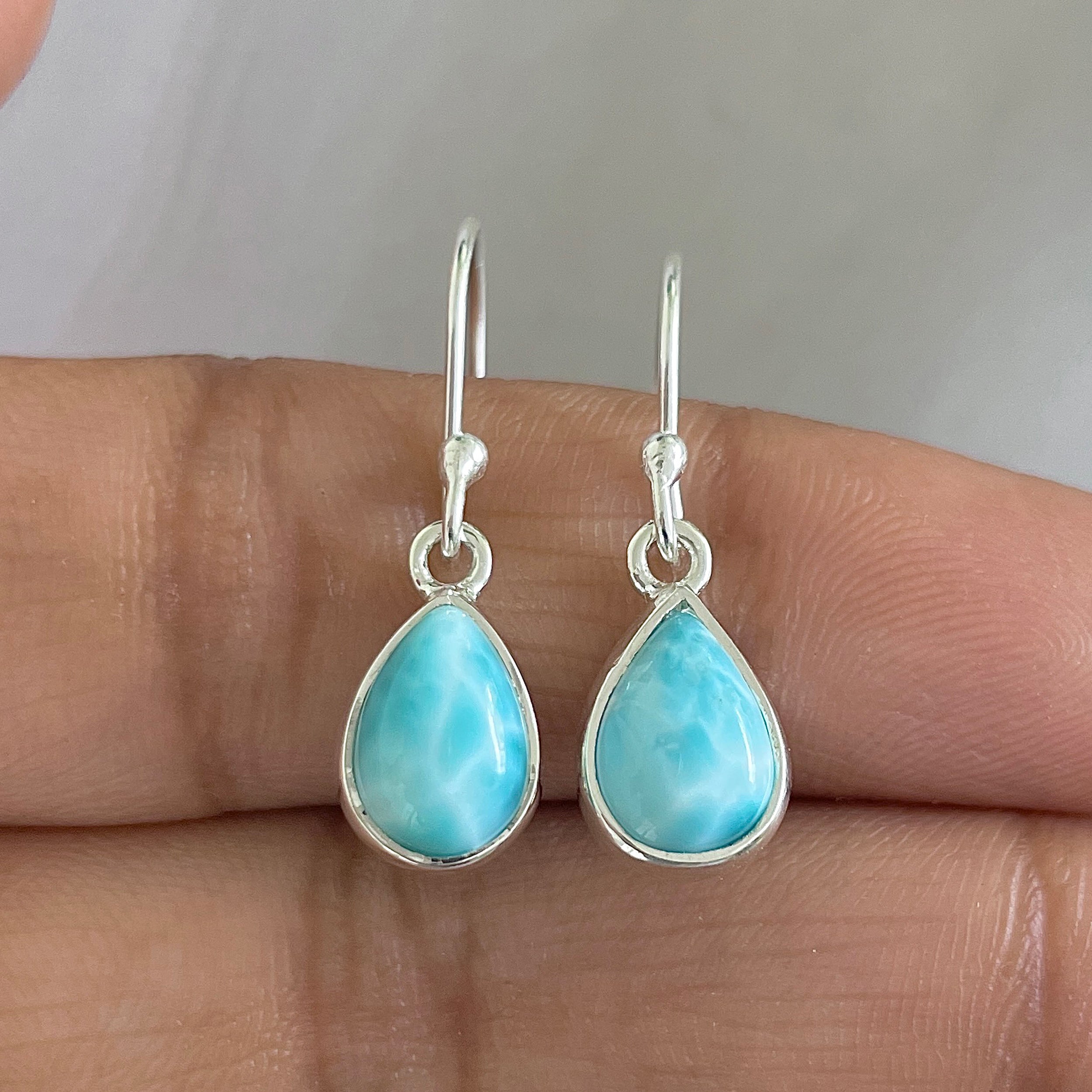 Larimar Earring-(LAR-E-596.)