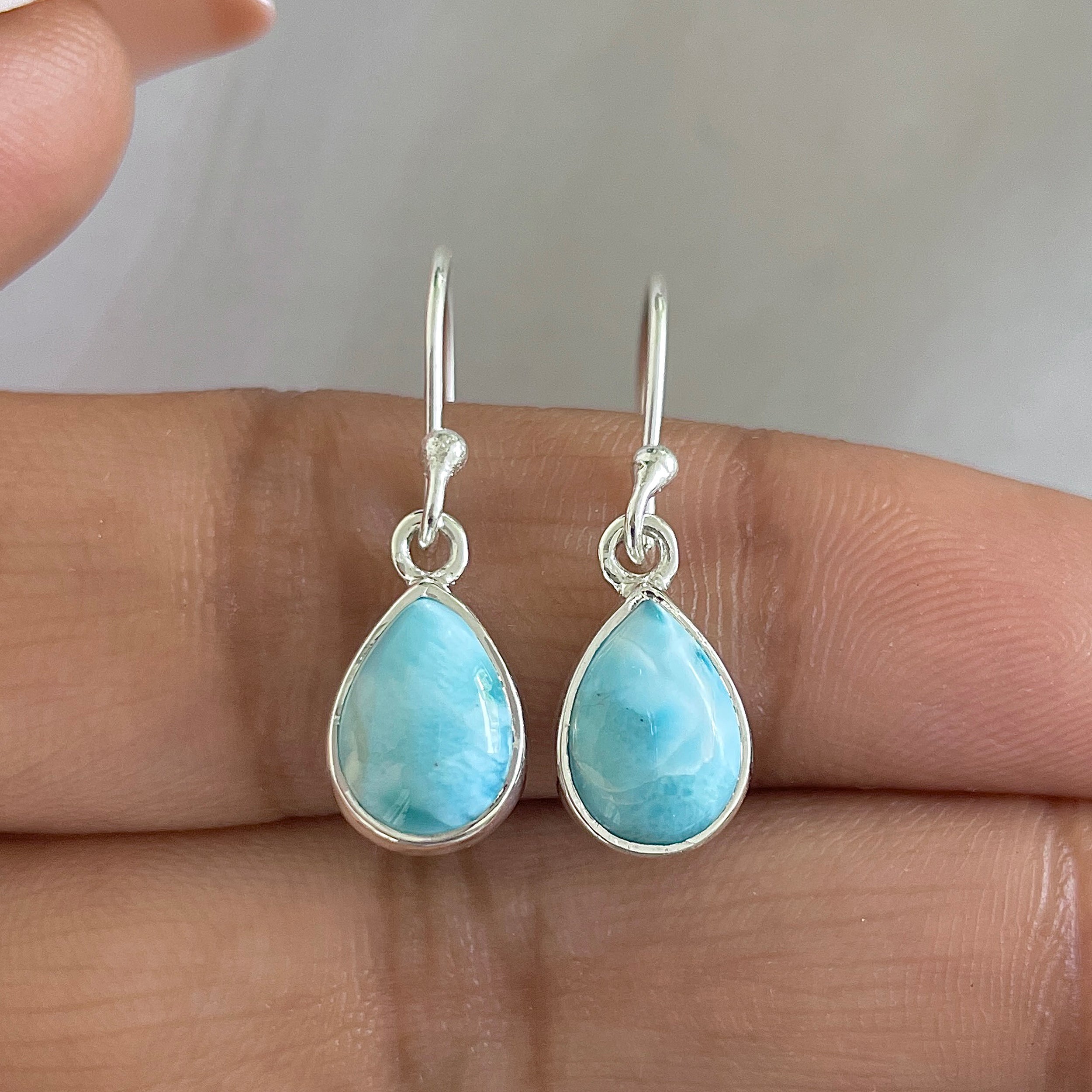 Larimar Earring-(LAR-E-601.)