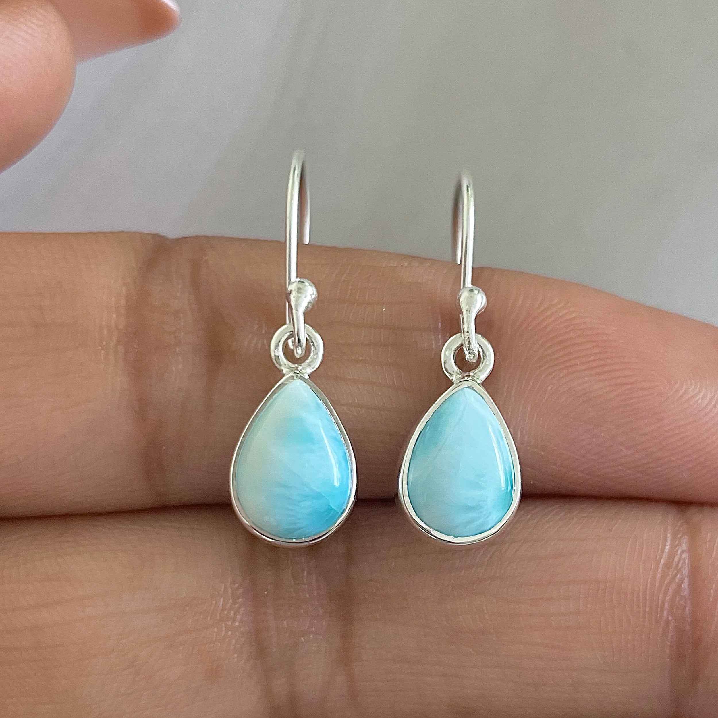 Larimar Earring-(LAR-E-603.)