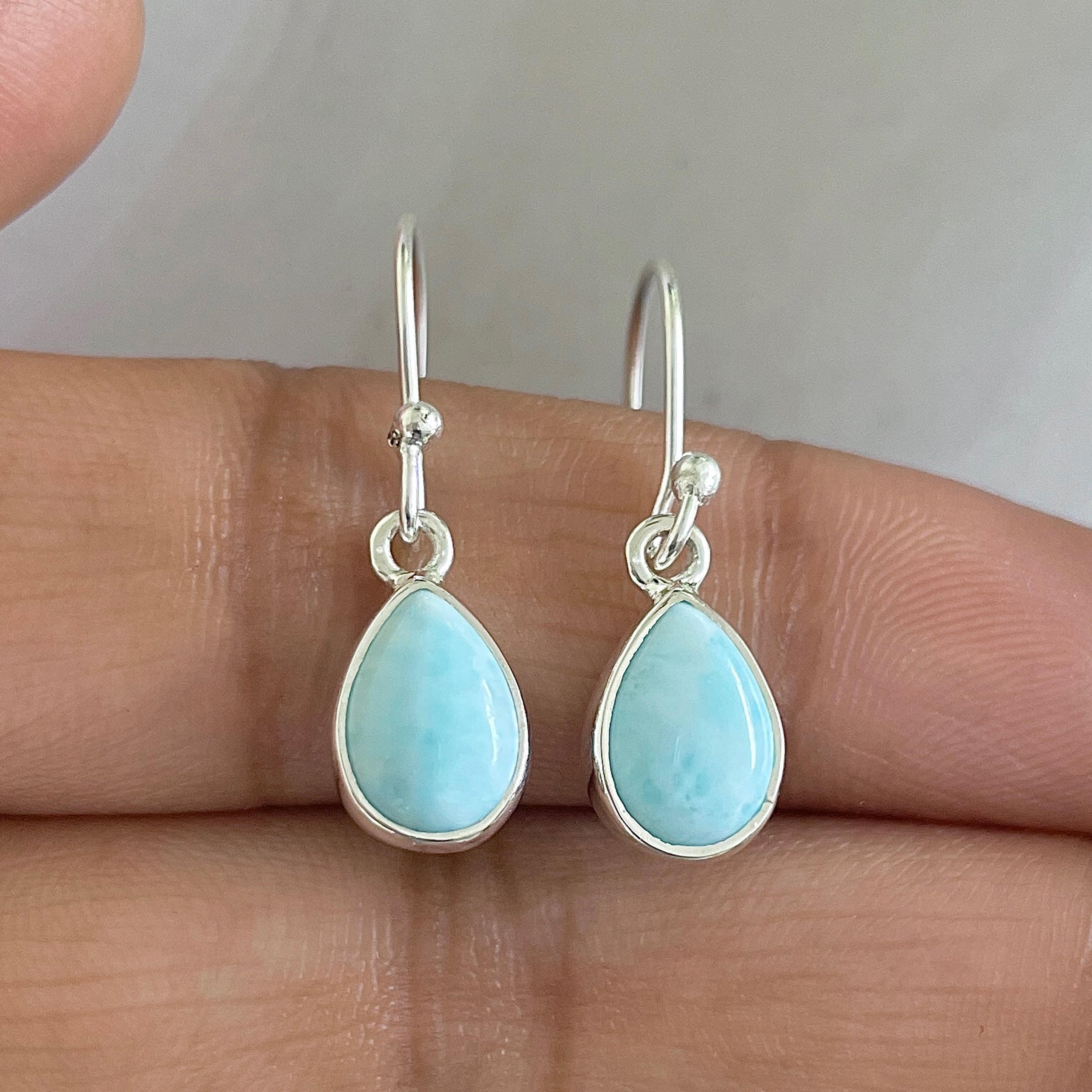 Larimar Earring-(LAR-E-605.)