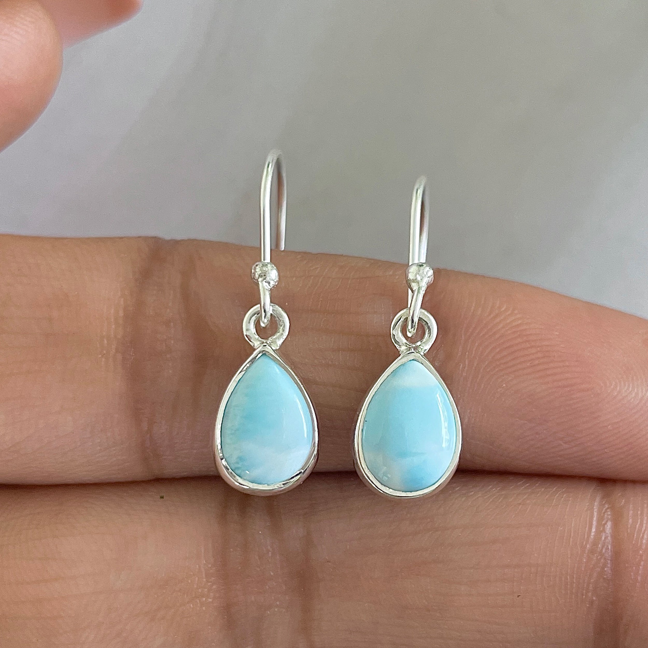Larimar Earring-(LAR-E-606.)