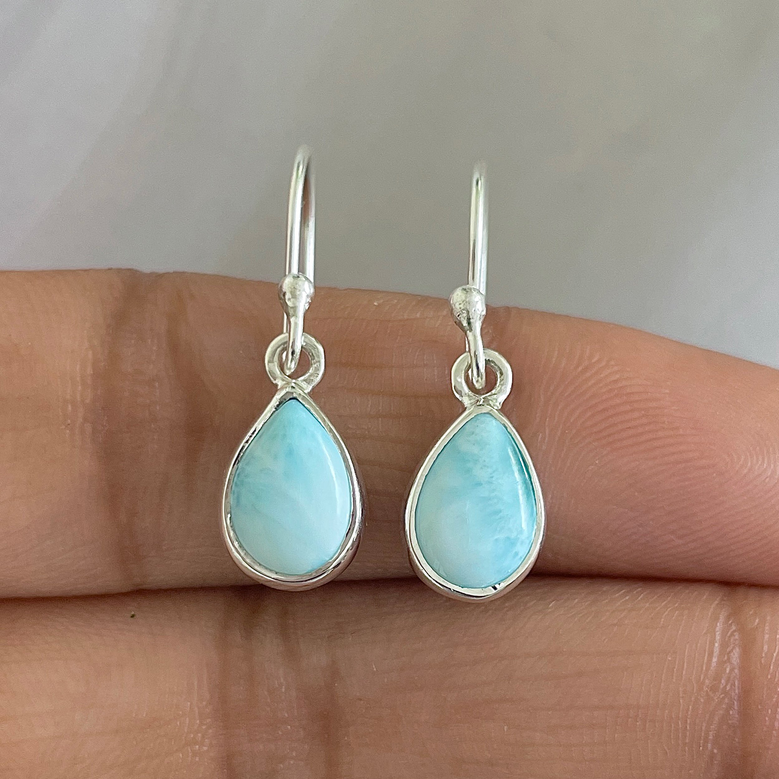 Larimar Earring-(LAR-E-607.)