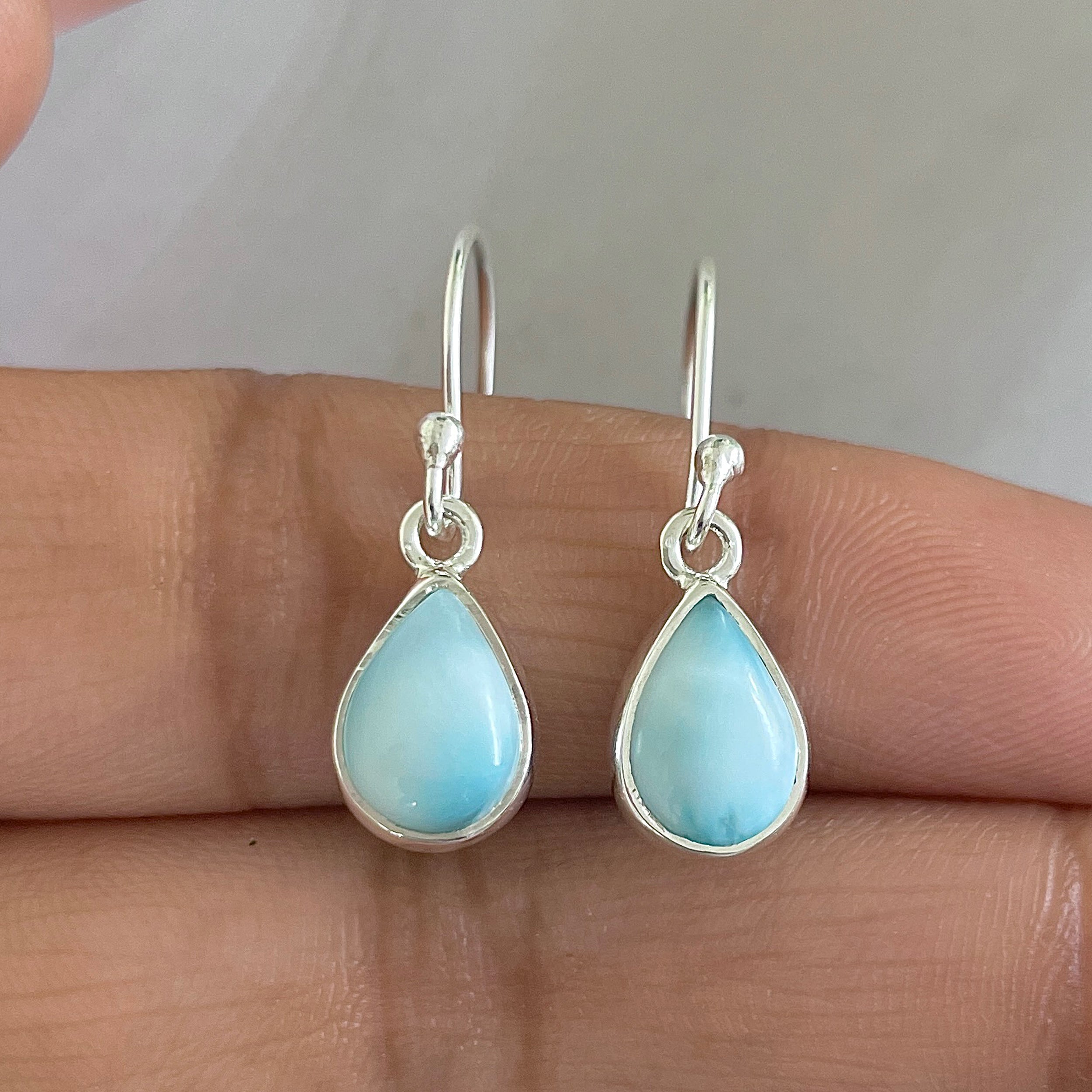 Larimar Earring-(LAR-E-608.)