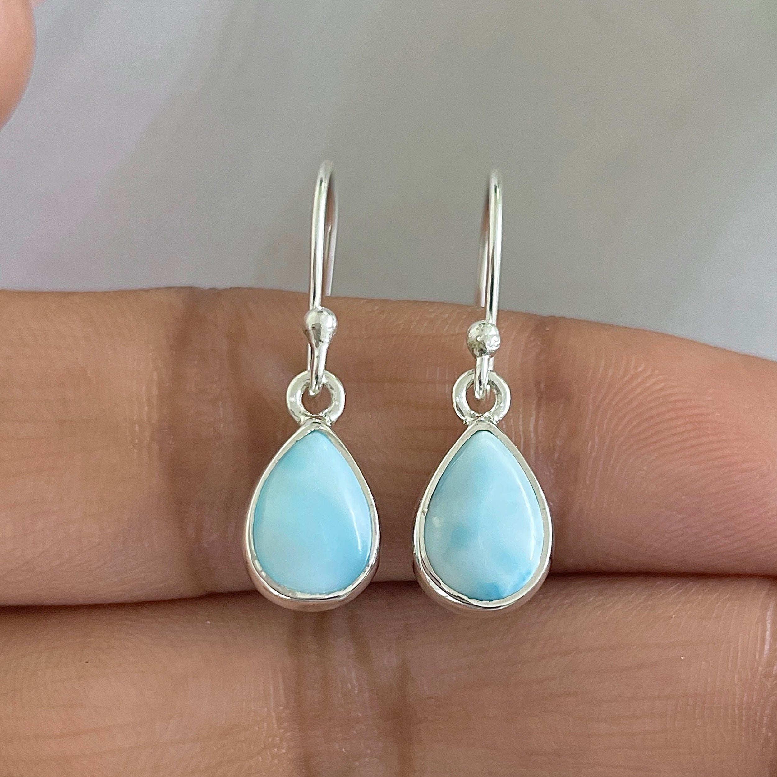 Larimar Earring-(LAR-E-609.)