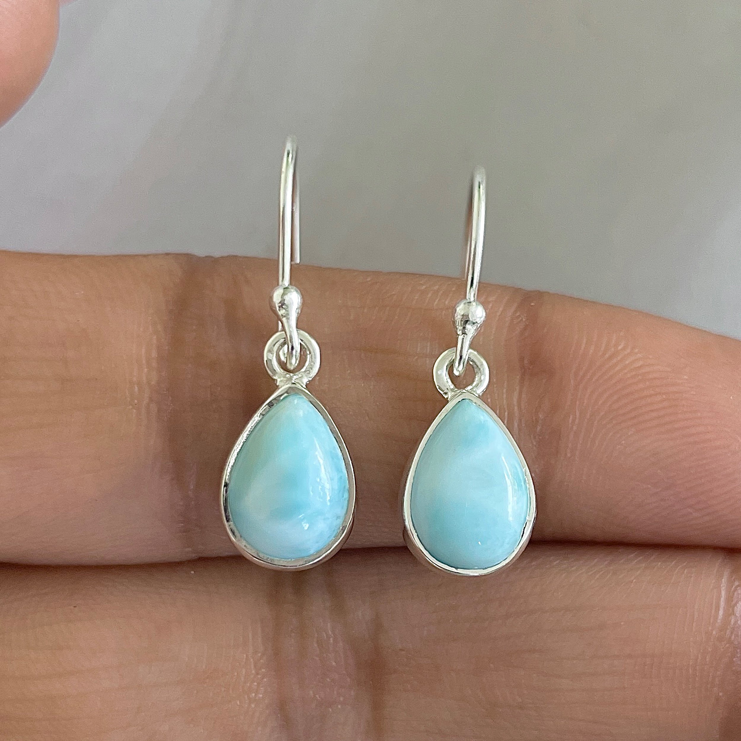 Larimar Earring-(LAR-E-610.)