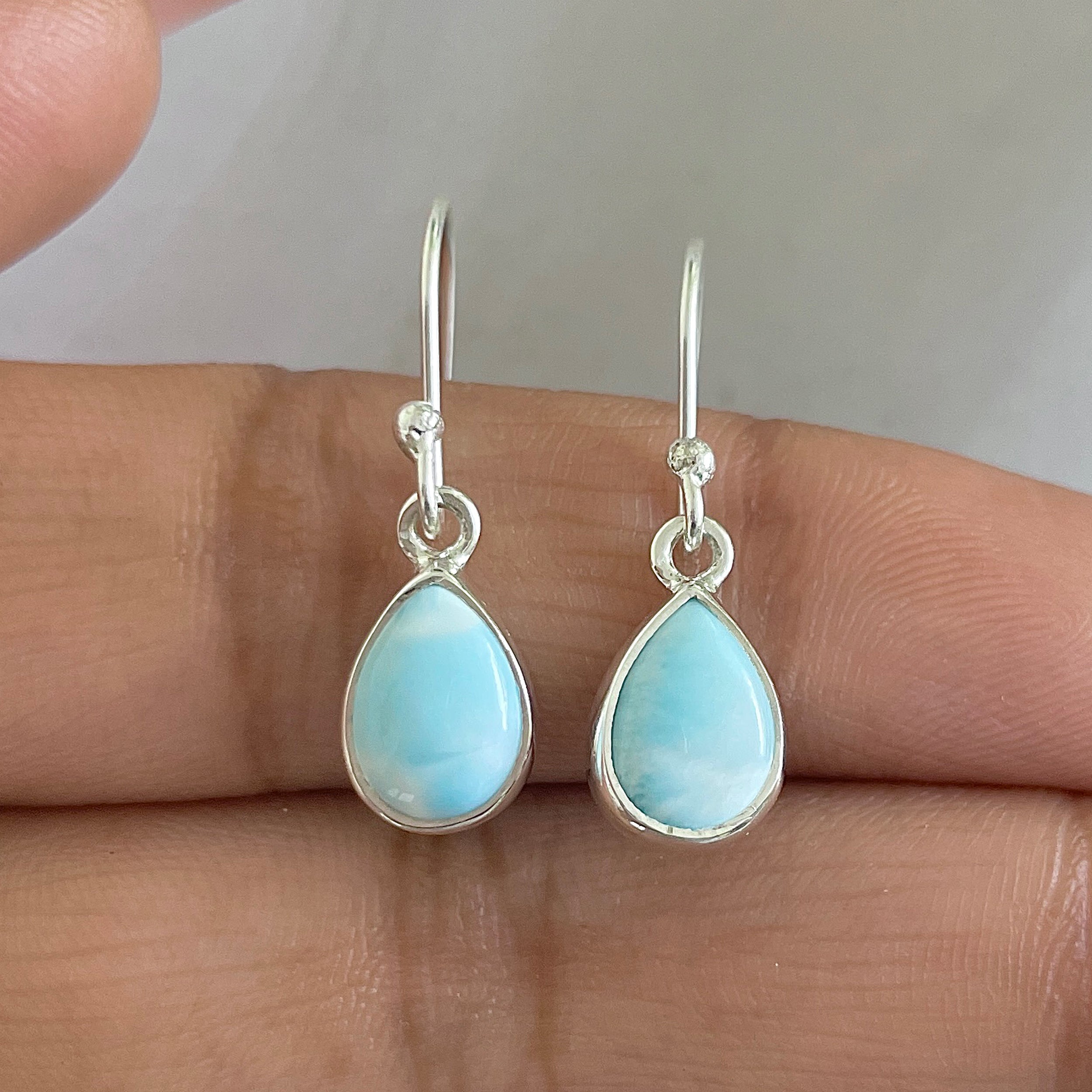 Larimar Earring-(LAR-E-611.)
