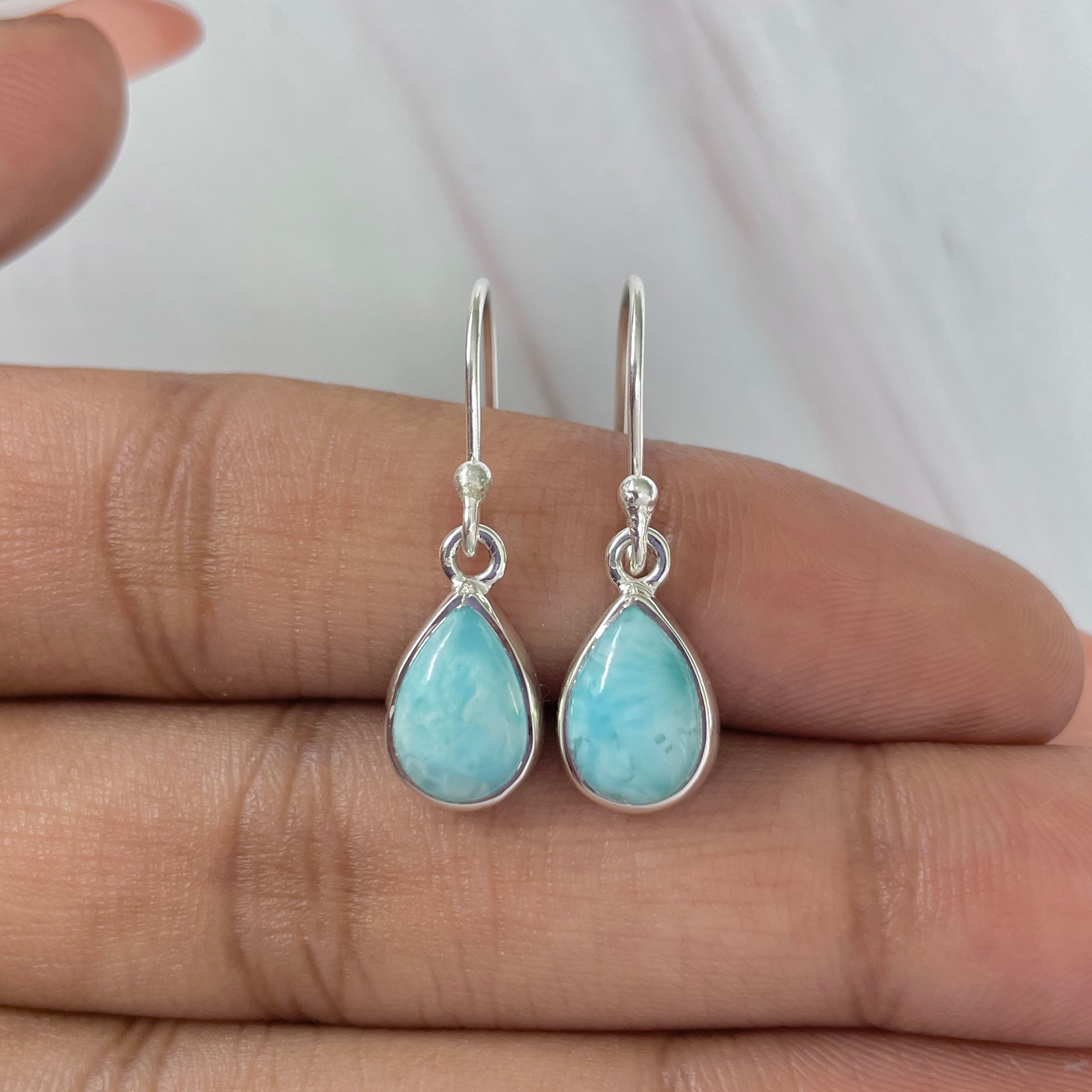 Larimar Earring-(LAR-E-614.)