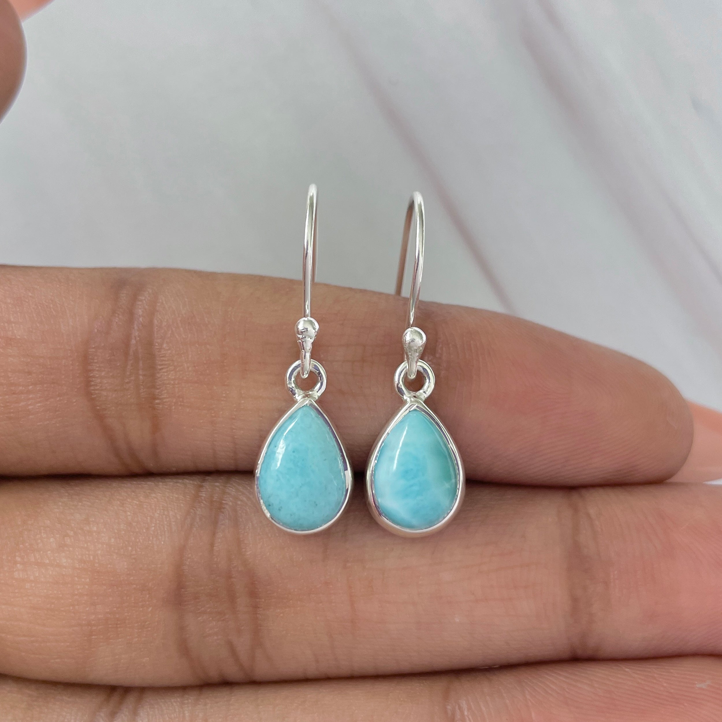 Larimar Earring-(LAR-E-617.)