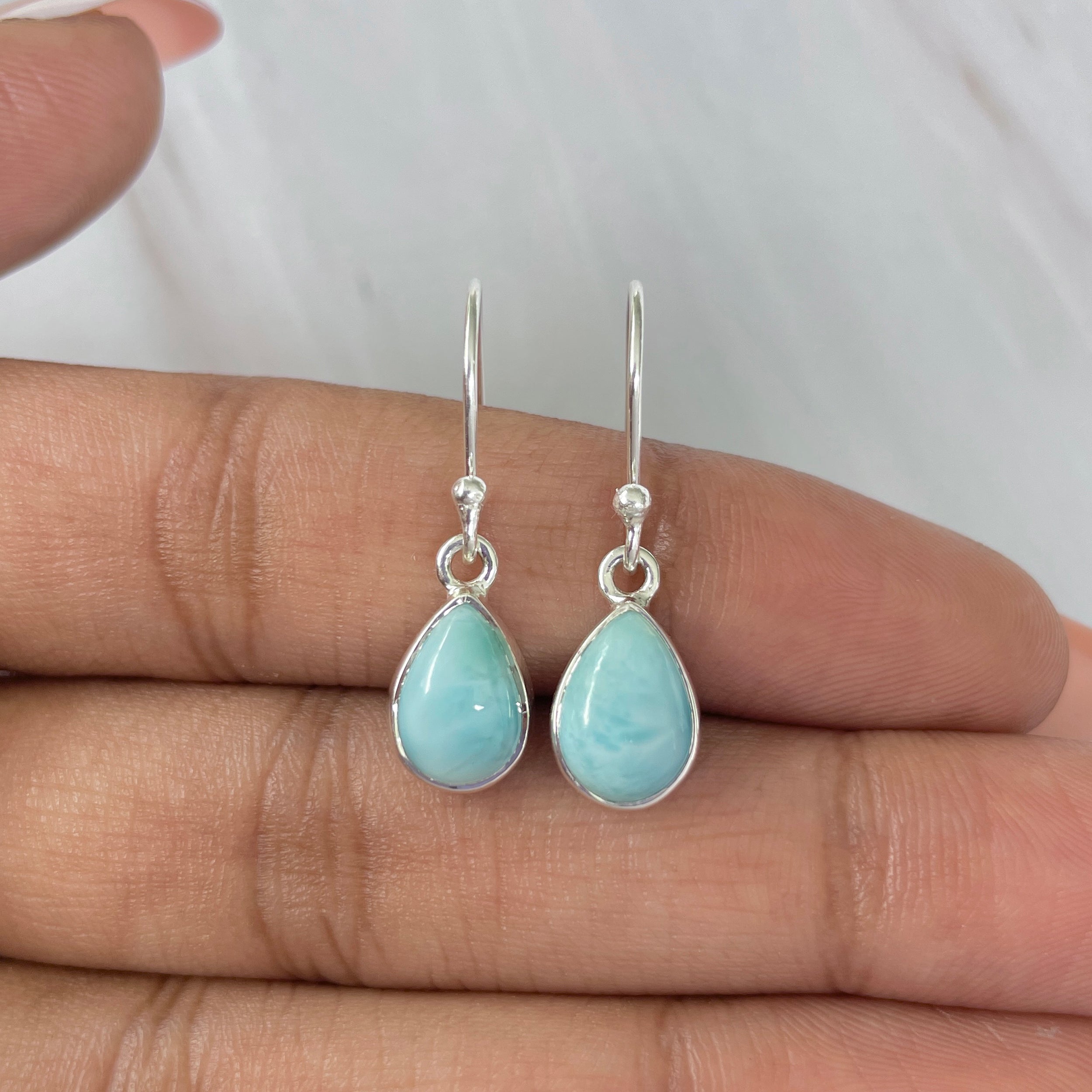 Larimar Earring-(LAR-E-618.)