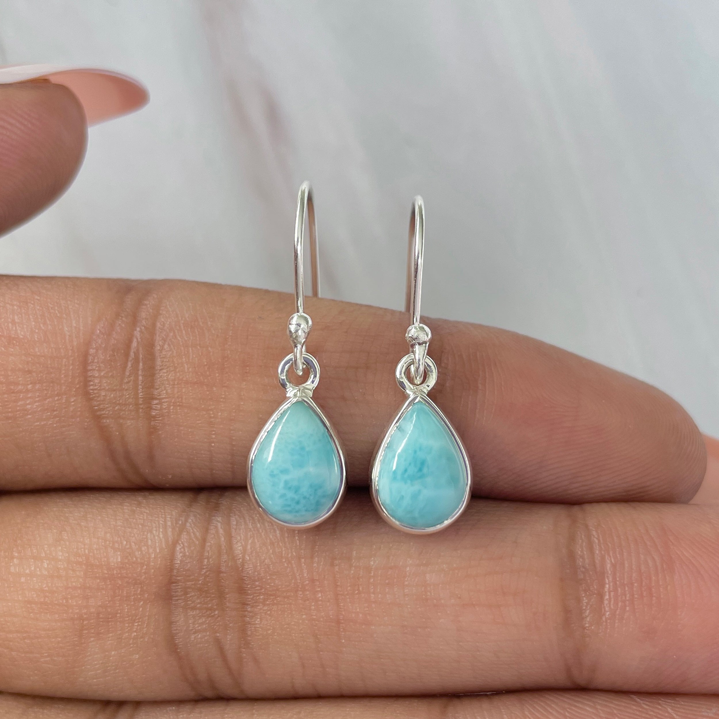 Larimar Earring-(LAR-E-619.)