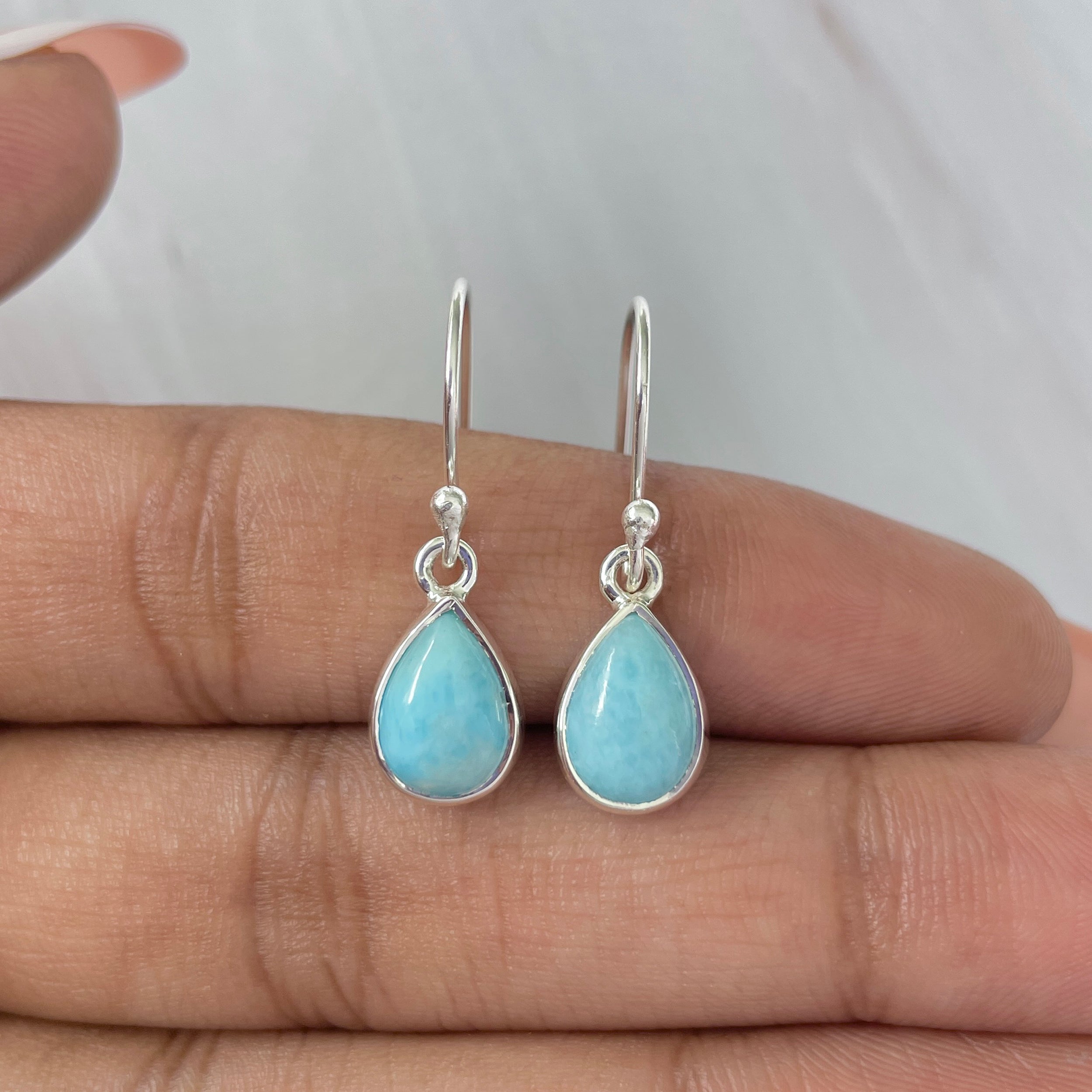 Larimar Earring-(LAR-E-620.)