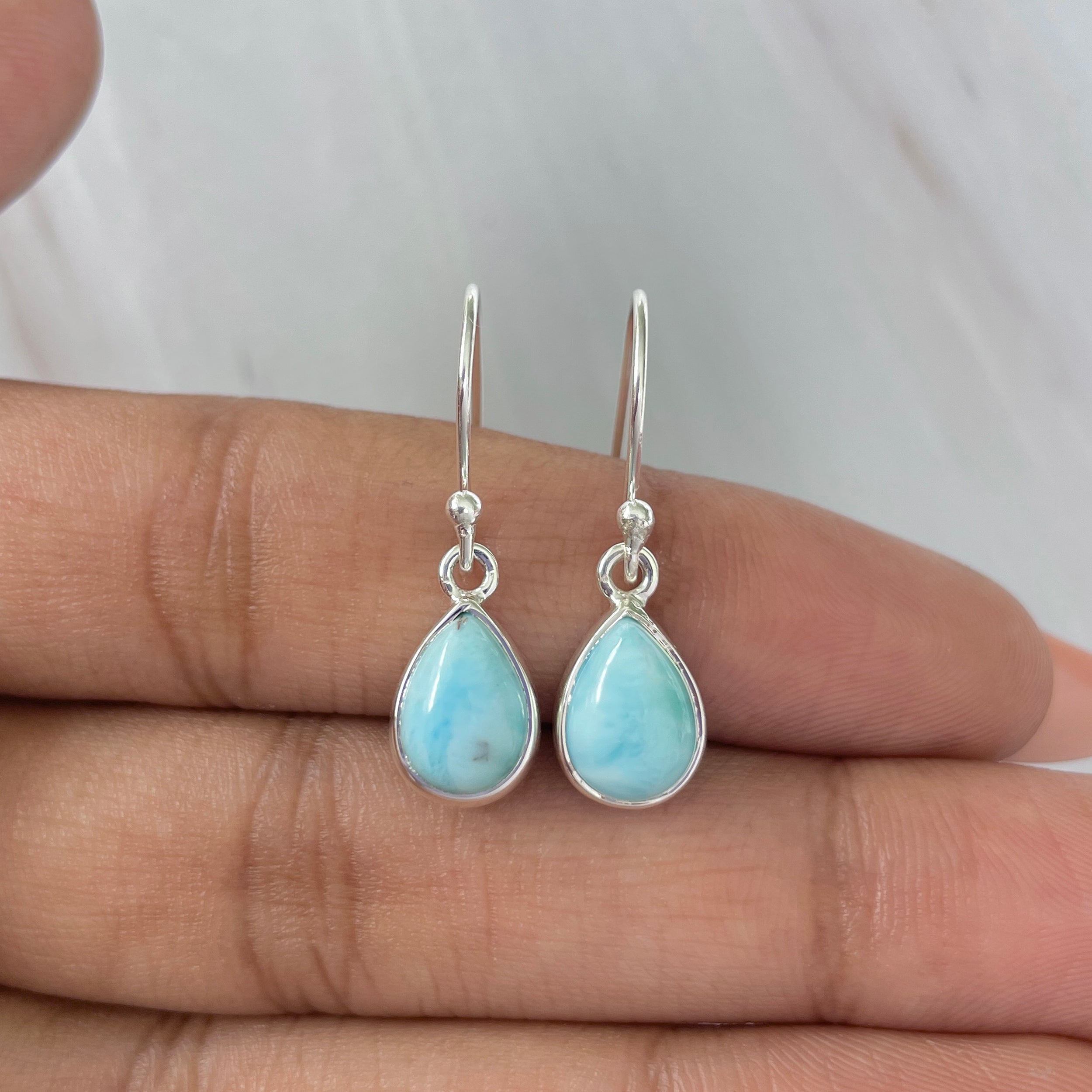 Larimar Earring-(LAR-E-621.)