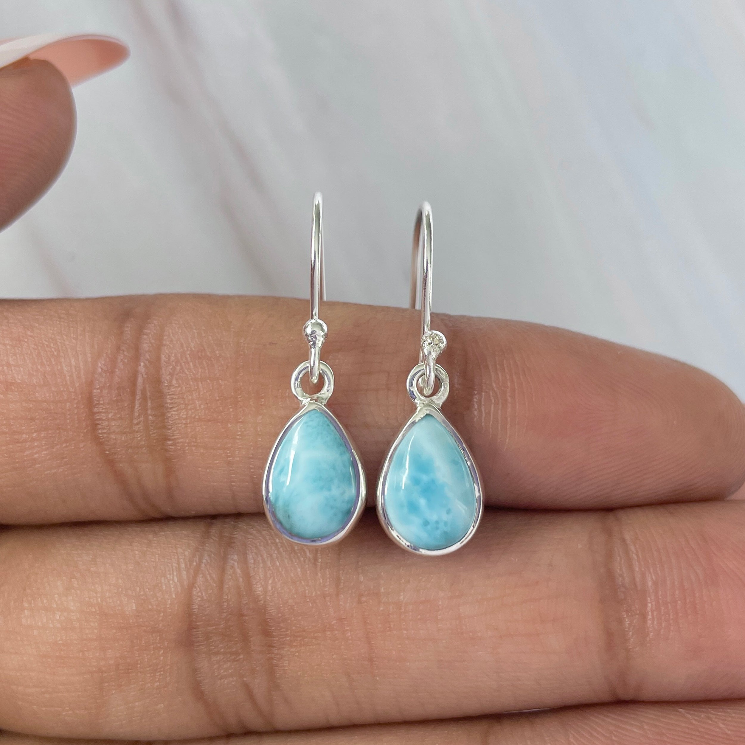 Larimar Earring-(LAR-E-622.)
