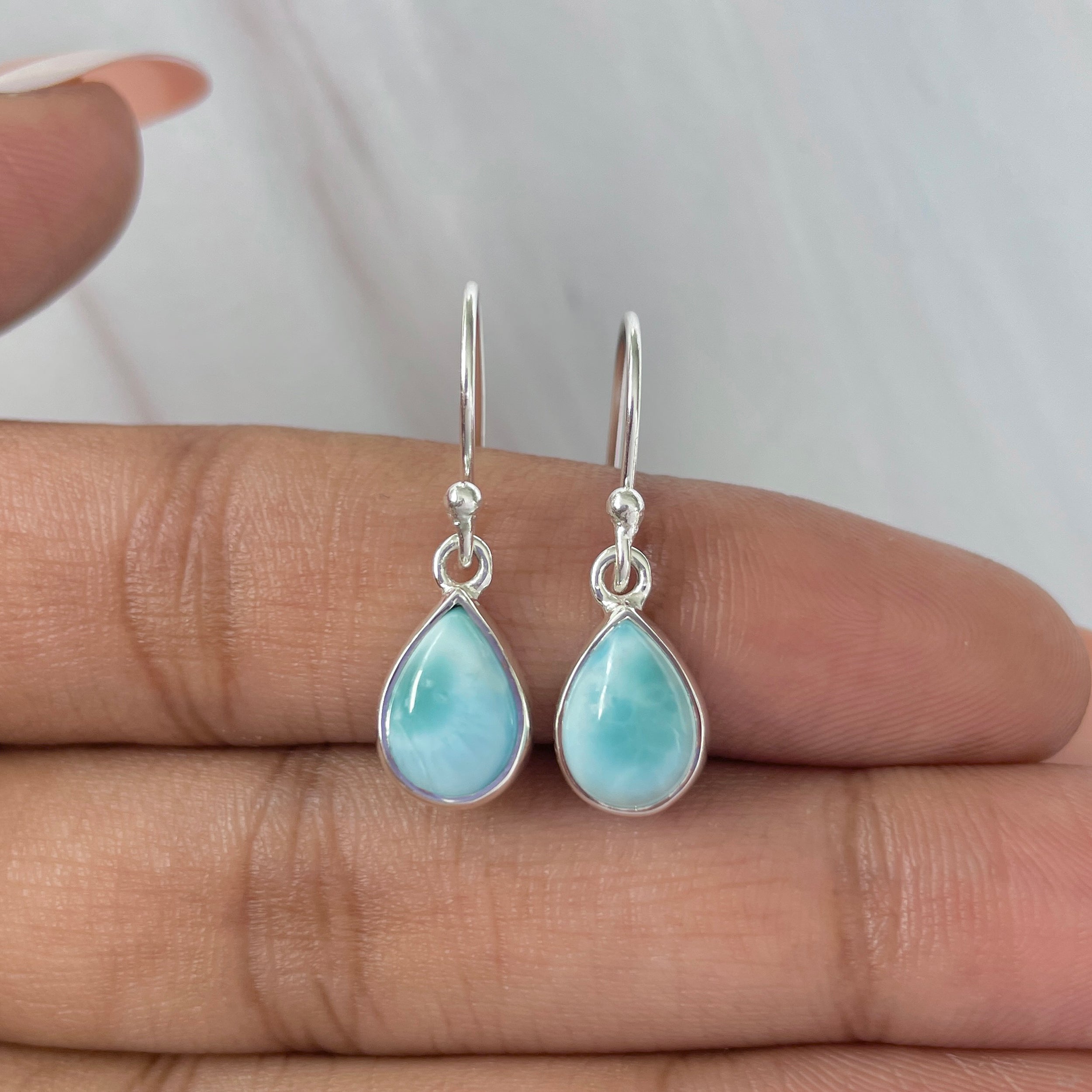 Larimar Earring-(LAR-E-623.)