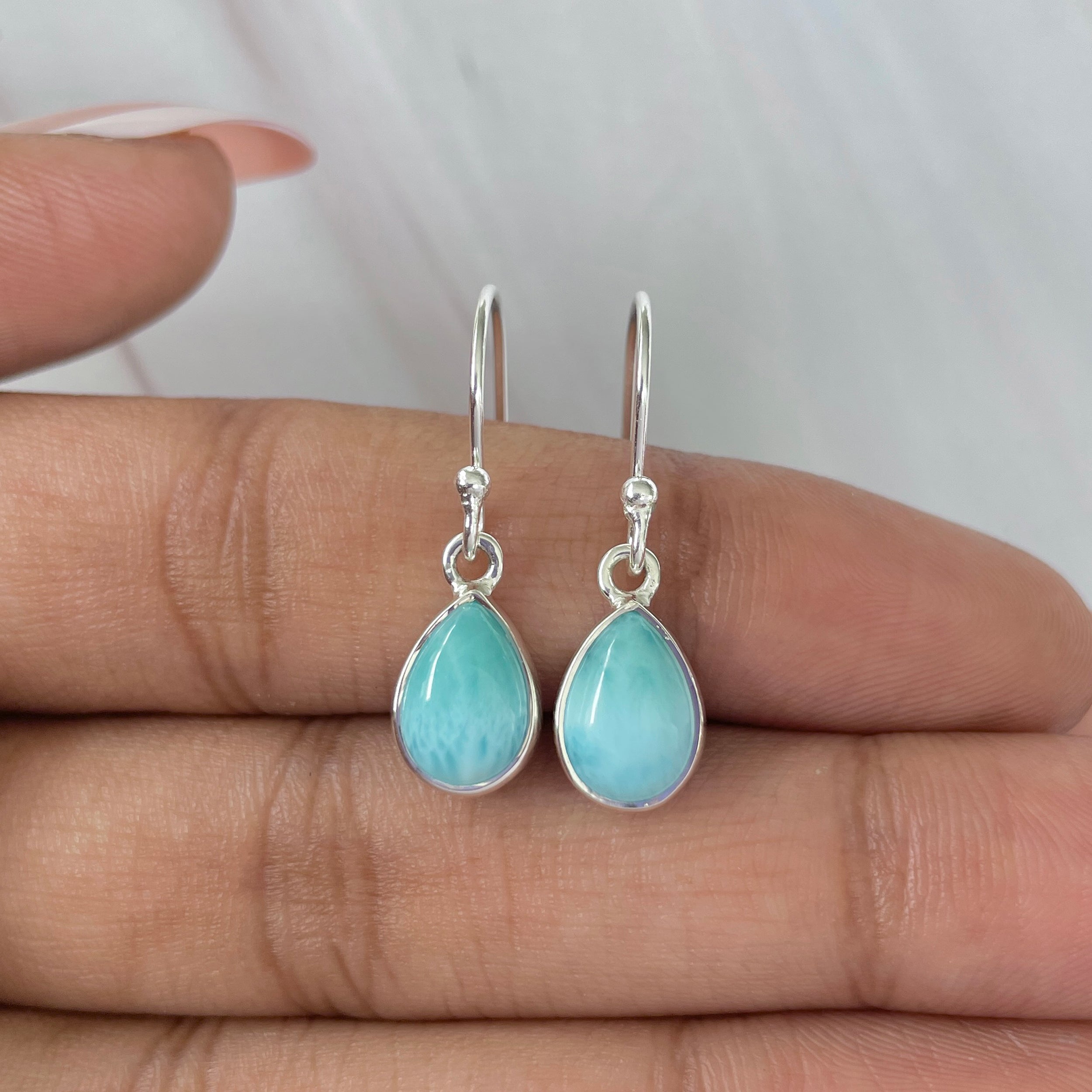 Larimar Earring-(LAR-E-626.)