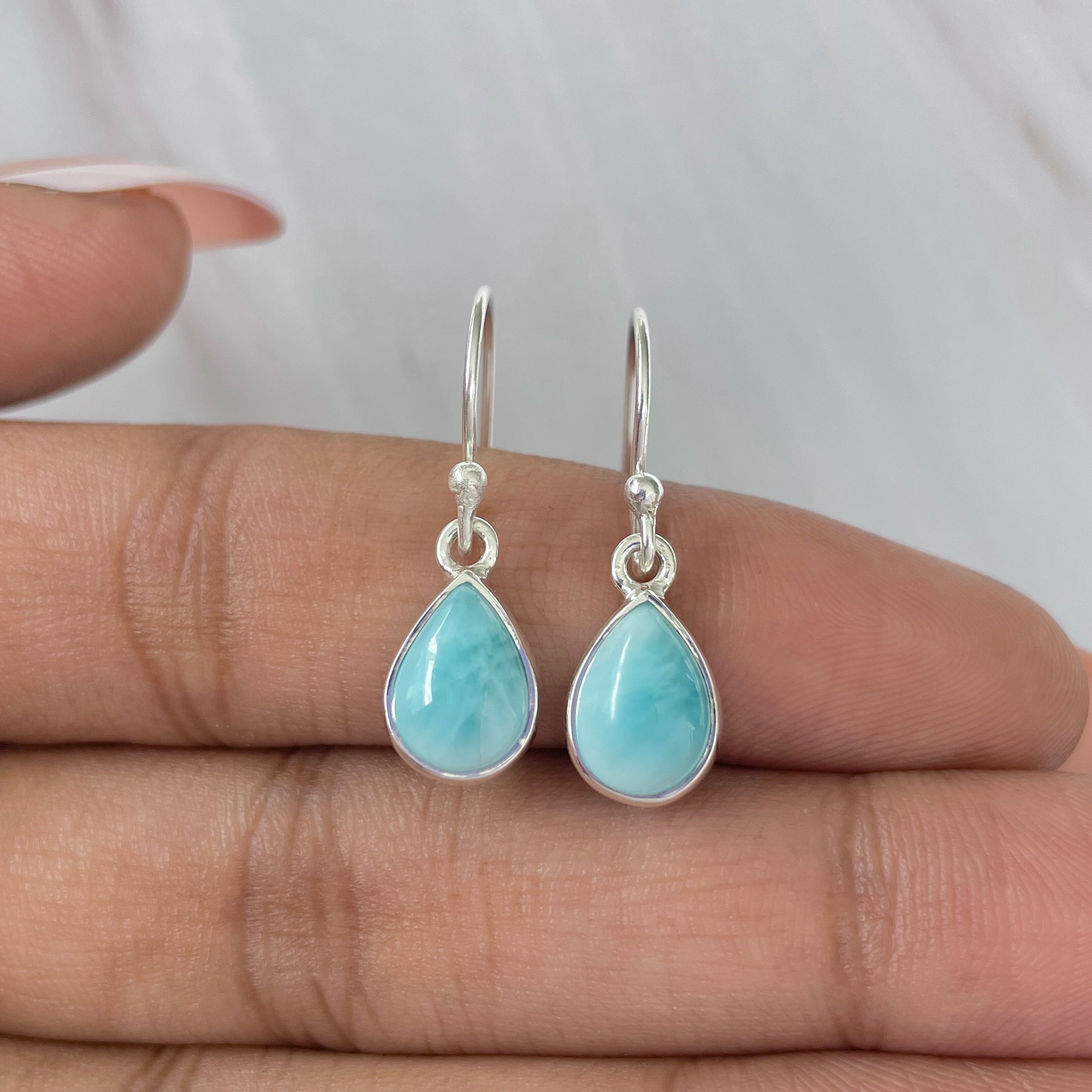Larimar Earring-(LAR-E-631.)