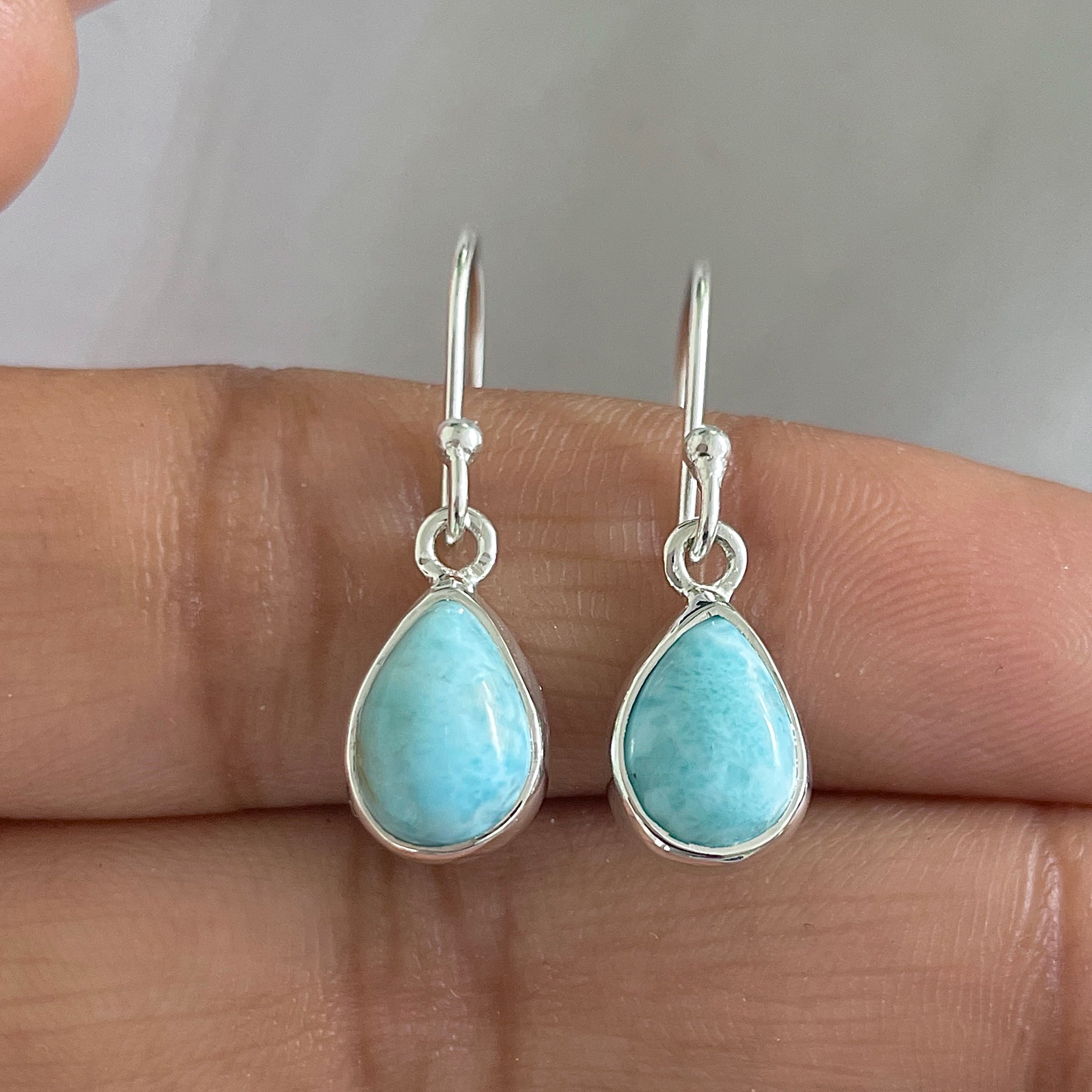 Larimar Earring-(LAR-E-636.)