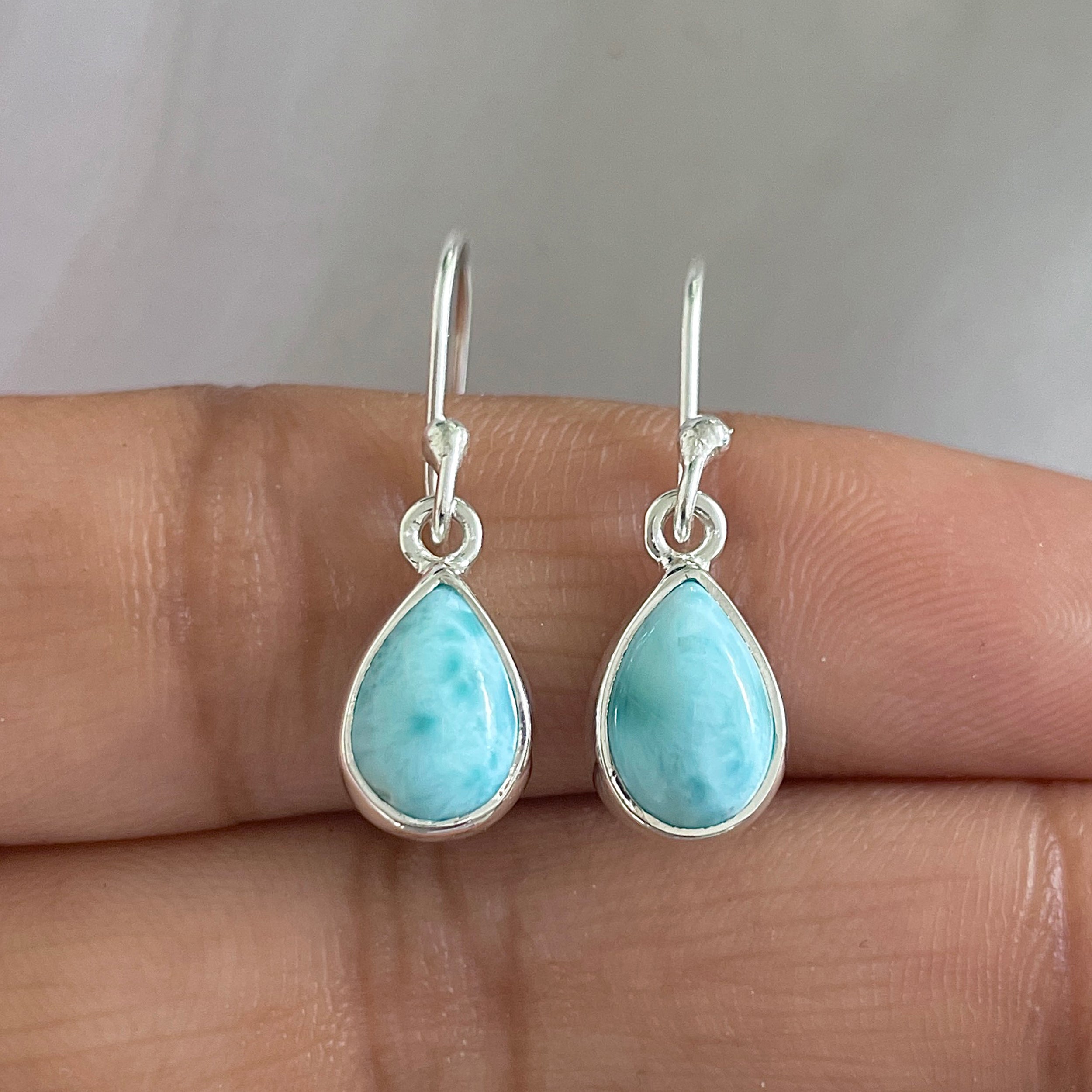 Larimar Earring-(LAR-E-637.)