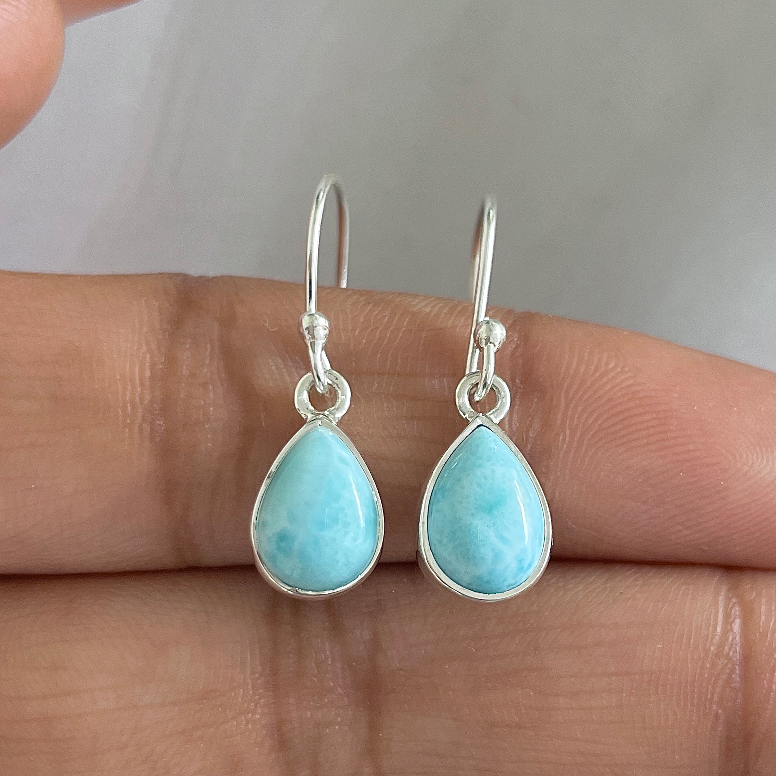 Larimar Earring-(LAR-E-639.)